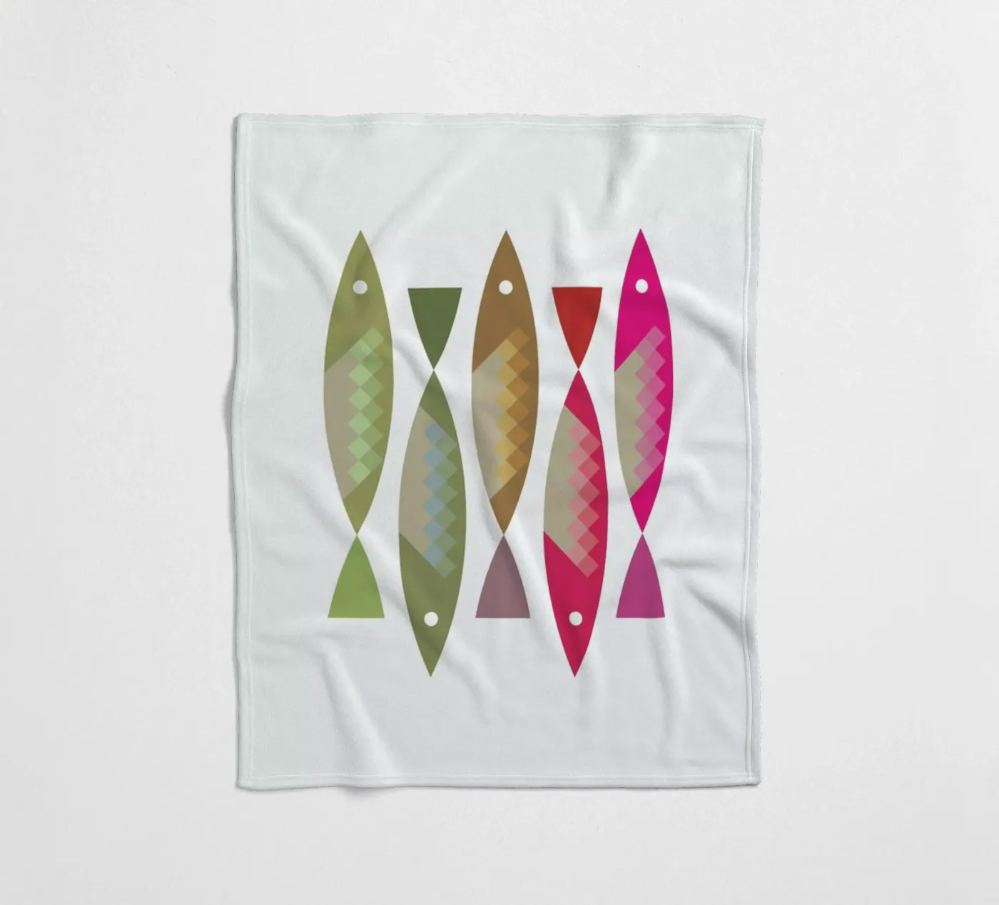 Fish 2 Fleecedecke von Visual Philosophy