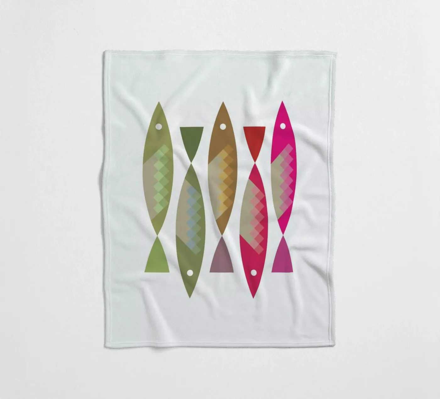 Fish 2 fleecedeken van Visual Philosophy