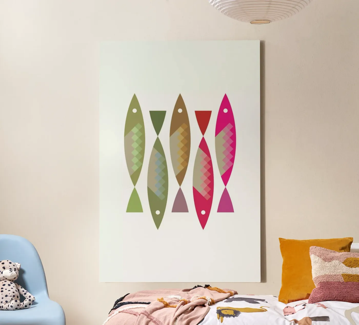 Fish 2 canvas van Visual Philosophy