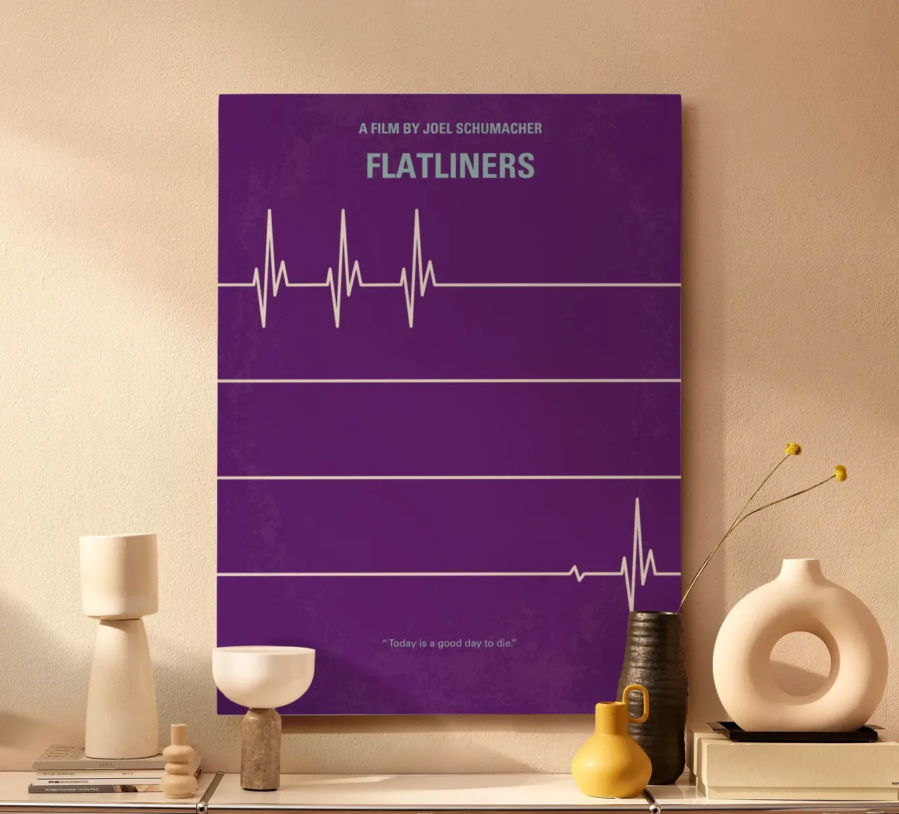 No841 My FLATLINERS minimal movie poster alluminio dibond da Chungkong