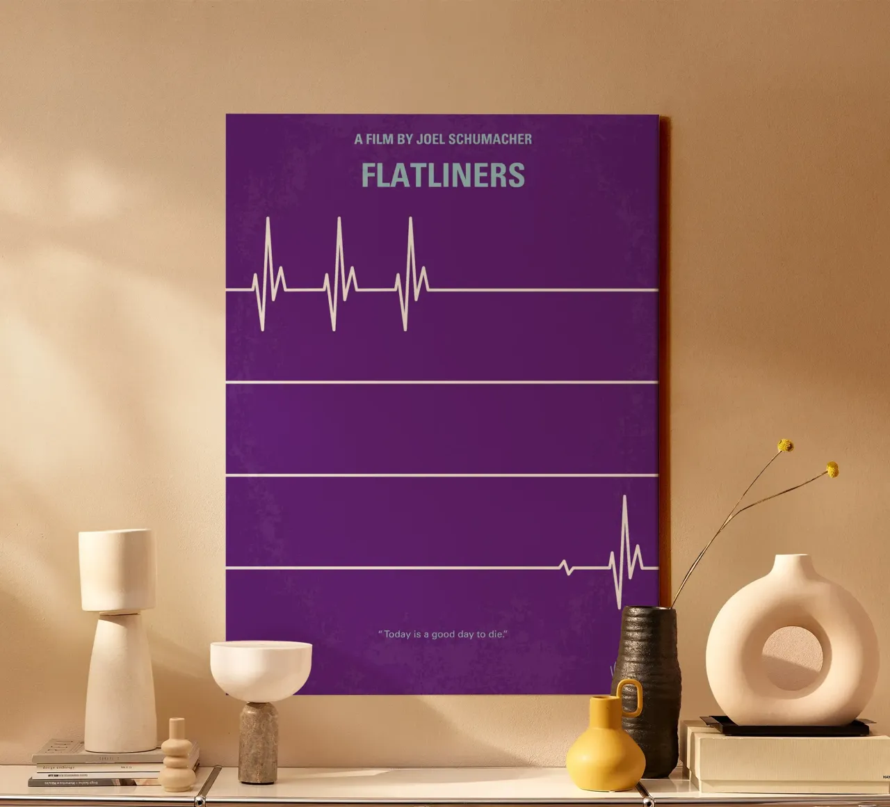 No841 My FLATLINERS minimal movie poster tela con Cornice a cassetta da Chungkong