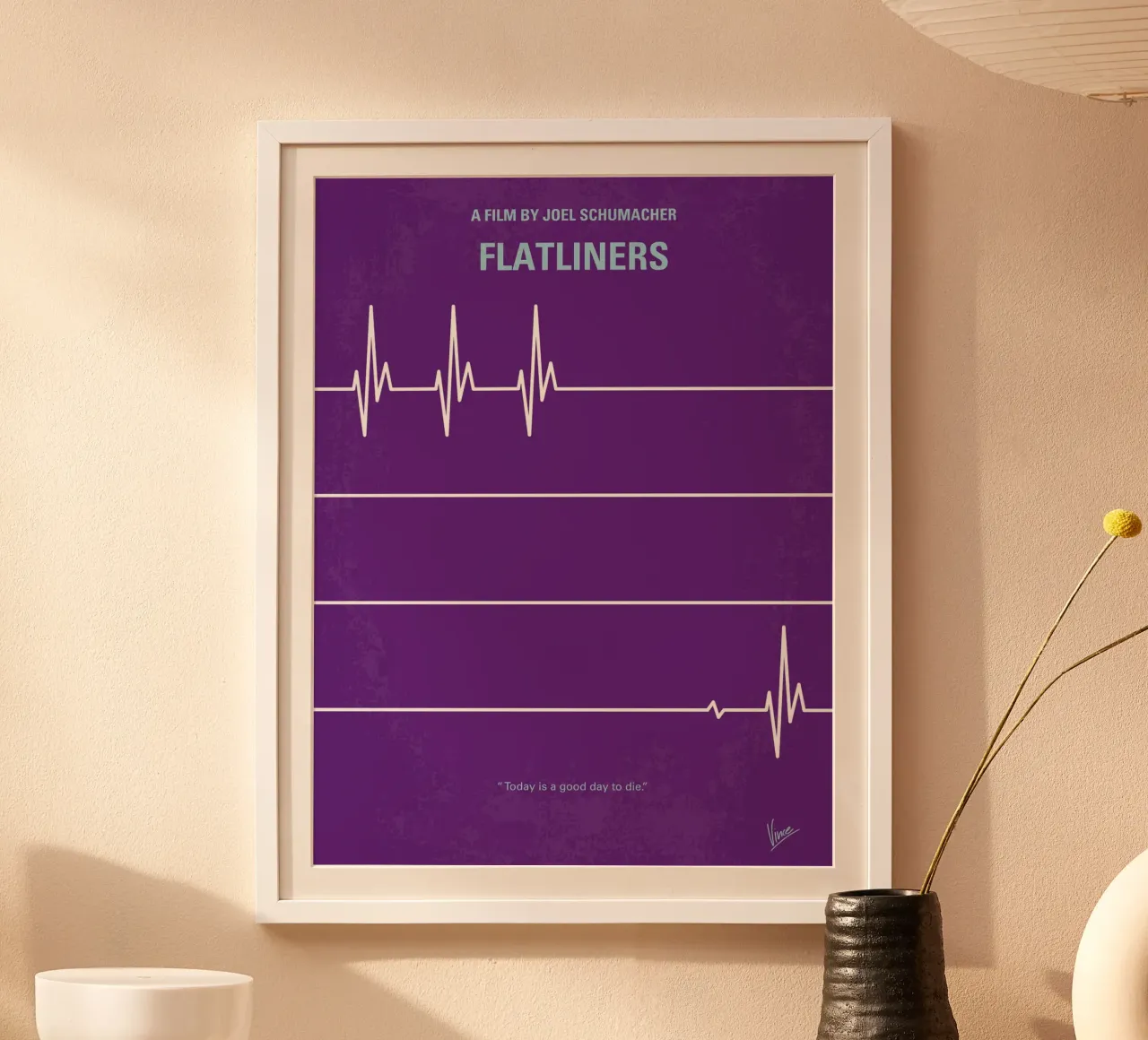 No841 My FLATLINERS minimal movie poster poster con telaio in plastica da Chungkong