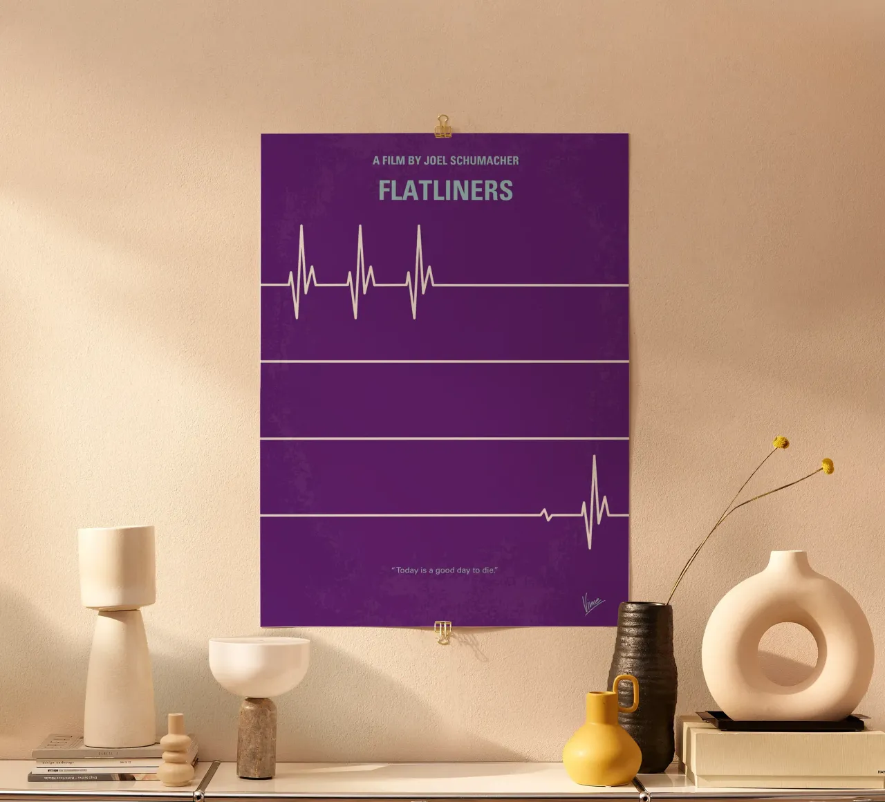 No841 My FLATLINERS minimal movie poster poster con telaio in plastica da Chungkong