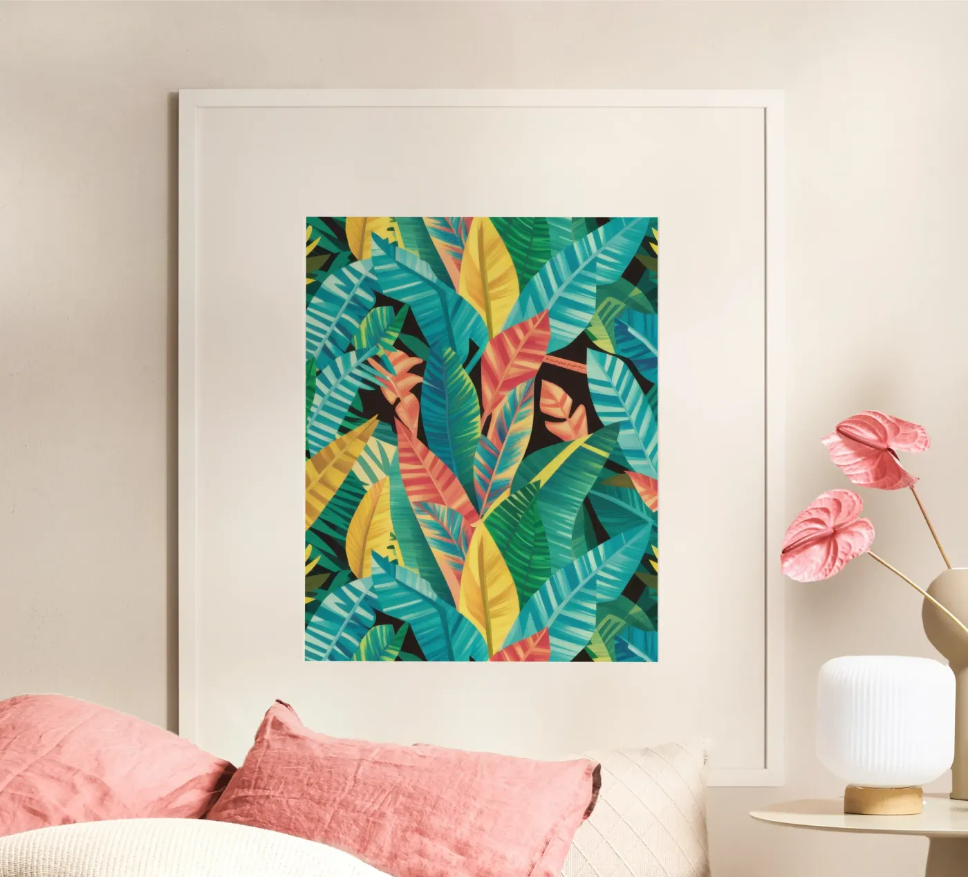 Patterned Leaf Structure poster by Vivid Muse