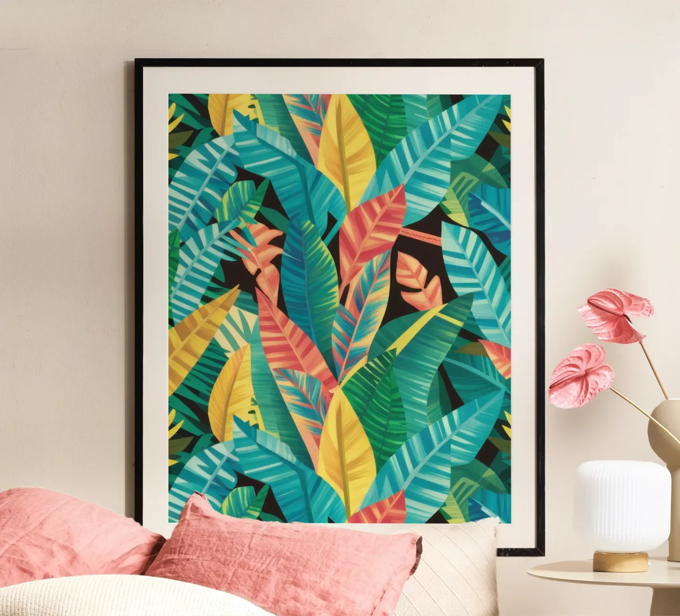 Patterned Leaf Structure poster by Vivid Muse