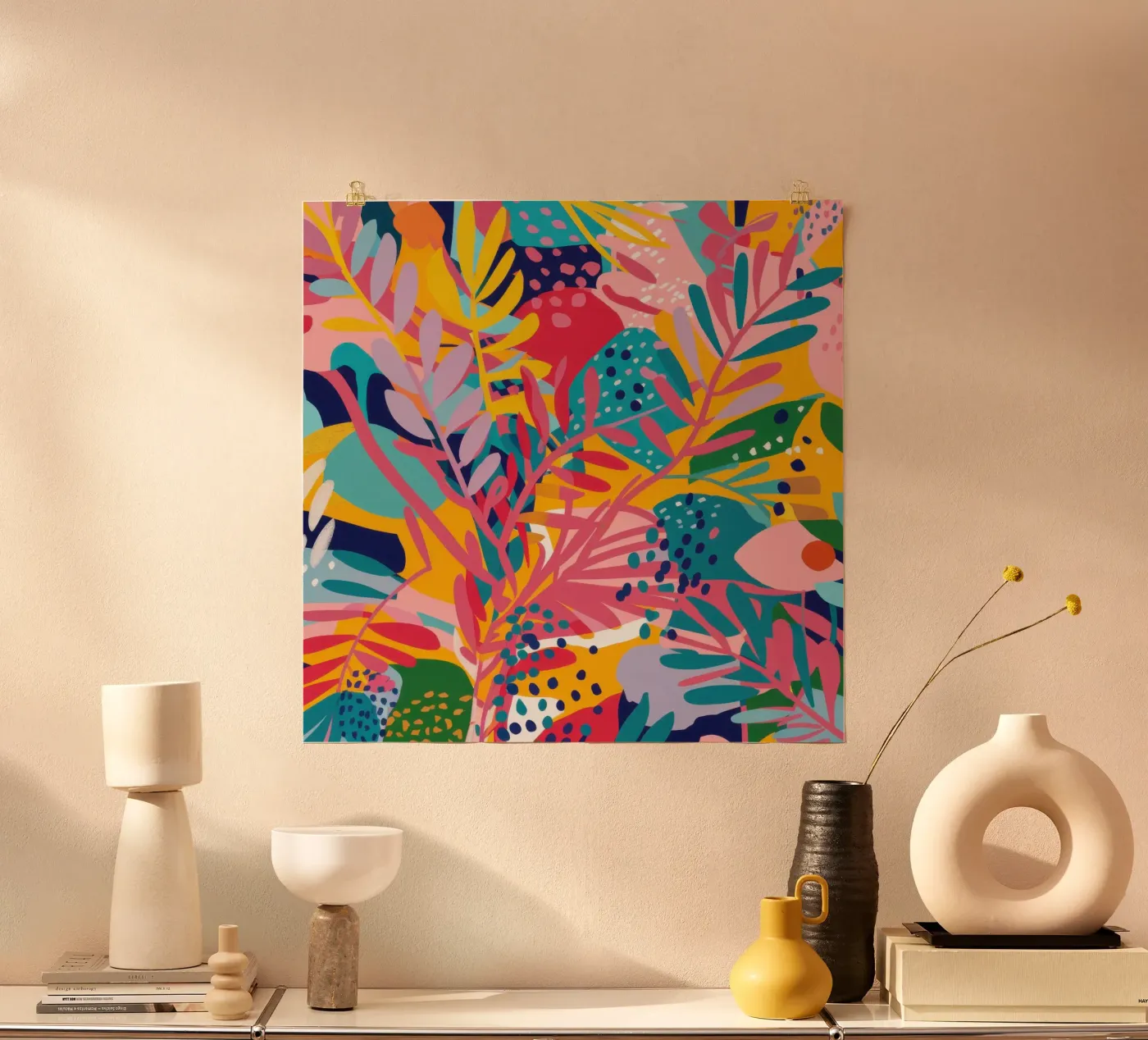 Abstract Visual Symphony poster by Vivid Muse