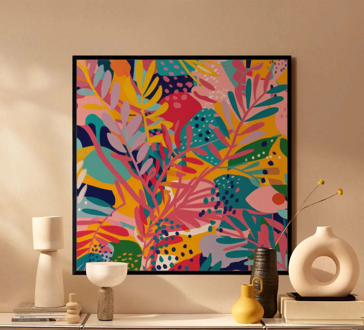 Abstract Visual Symphony poster by Vivid Muse