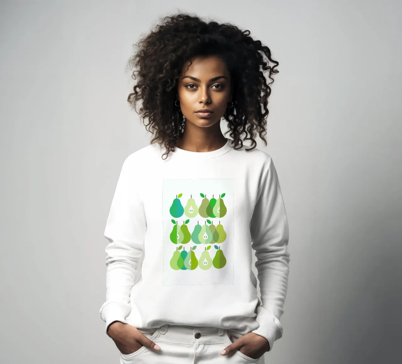Scandi Pears 1 Sweatshirt von Visual Philosophy