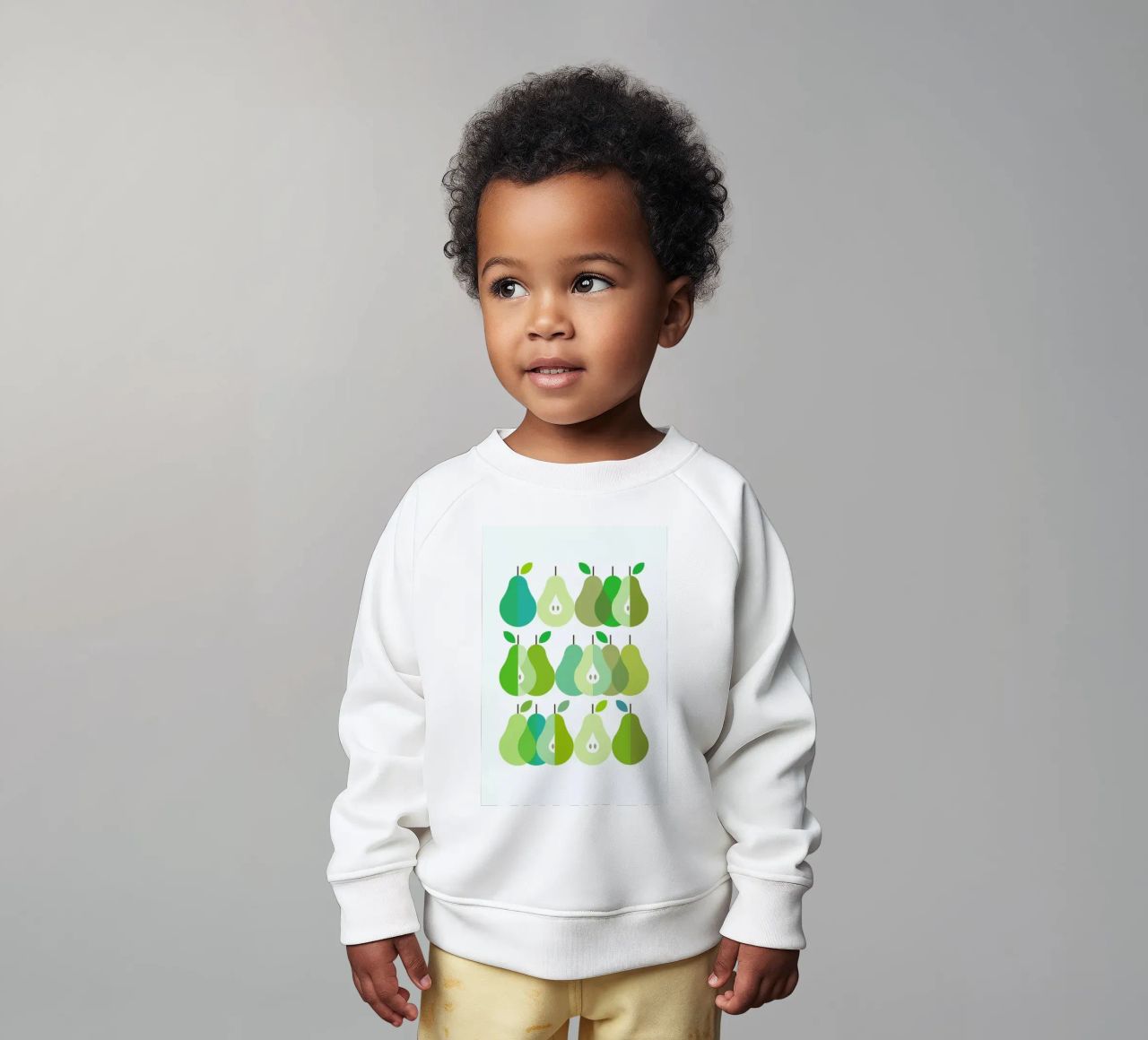 Scandi Pears 1 felpa neonato da Visual Philosophy
