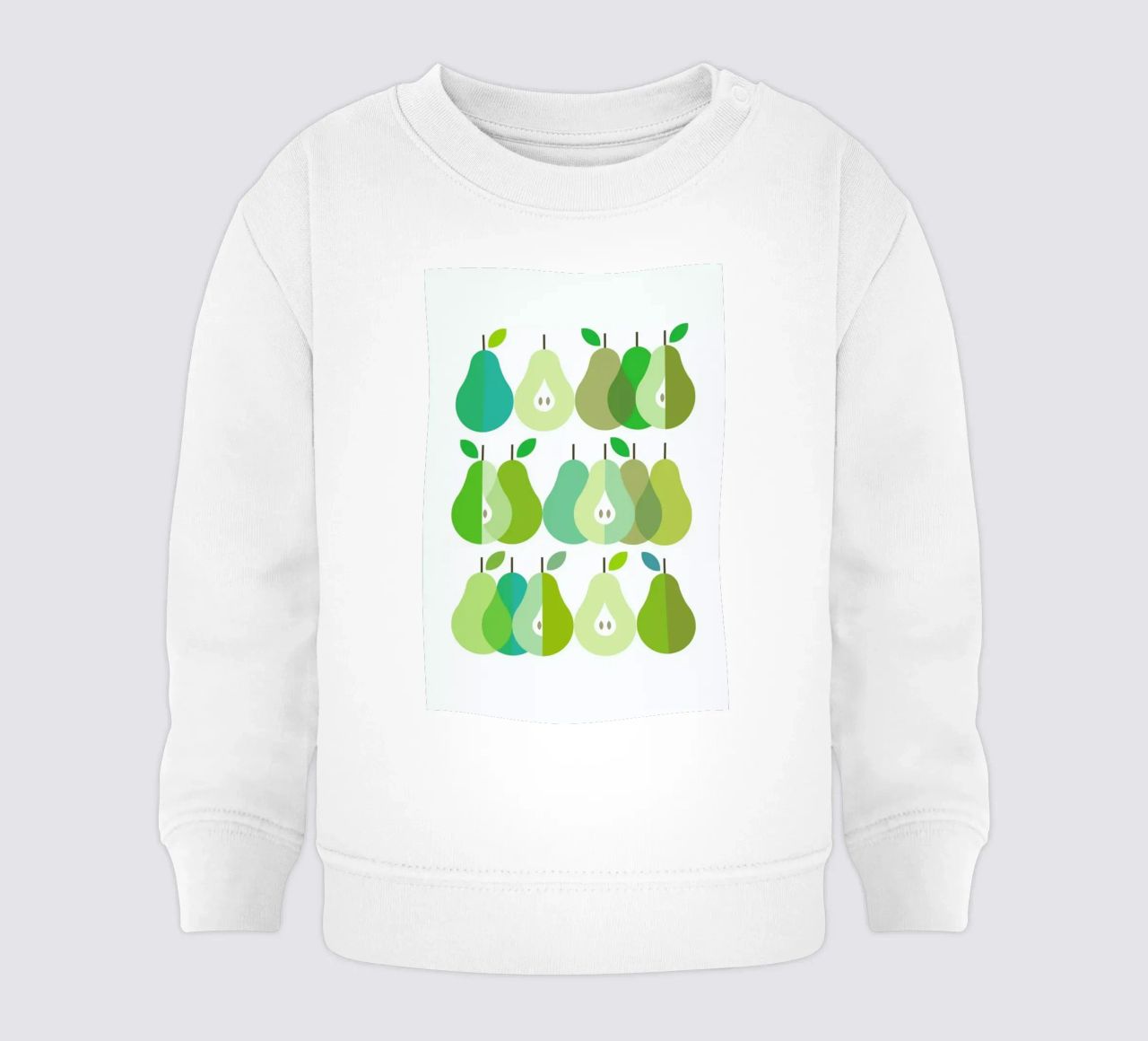 Scandi Pears 1 felpa neonato da Visual Philosophy