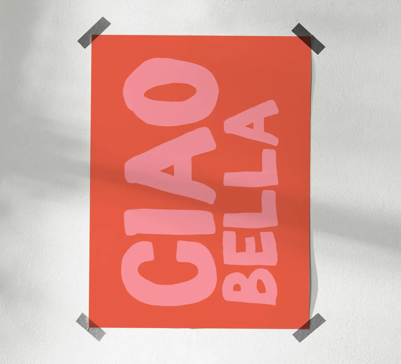 Ciao bella poster da we line studio - art