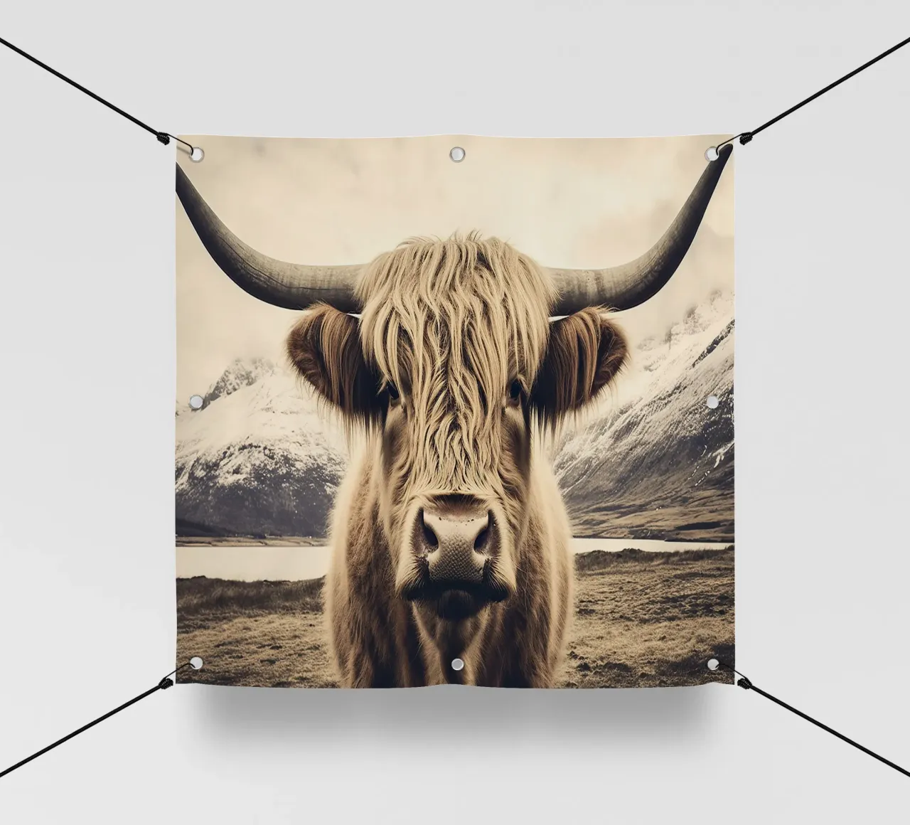 Queen of the Highlands: A wild calm pvc cover by Nikis Art Studio