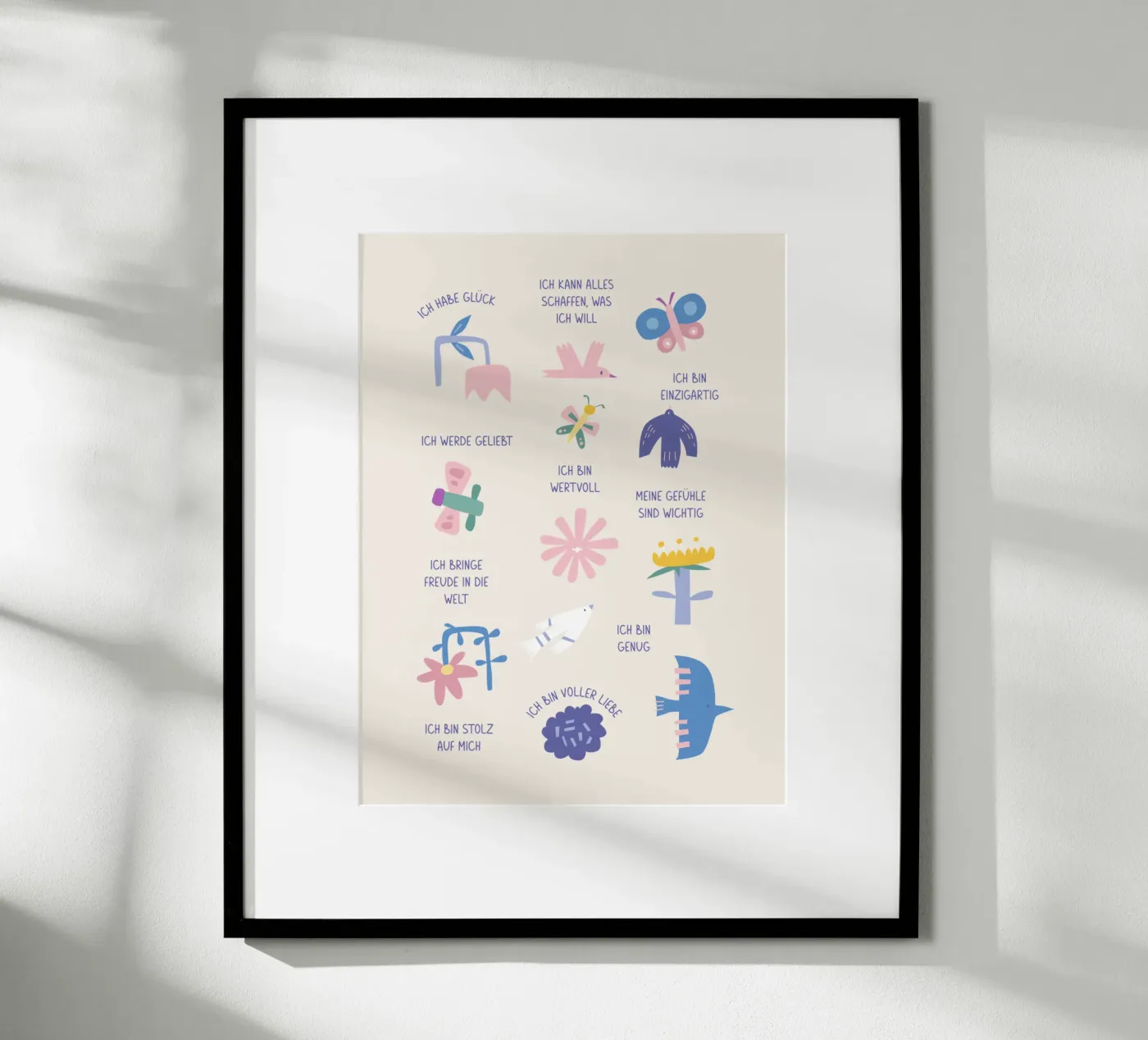 Affirmation · Modern Nature poster da we line studio - art