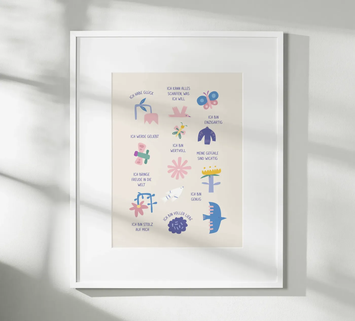 Affirmation · Modern Nature poster da we line studio - art