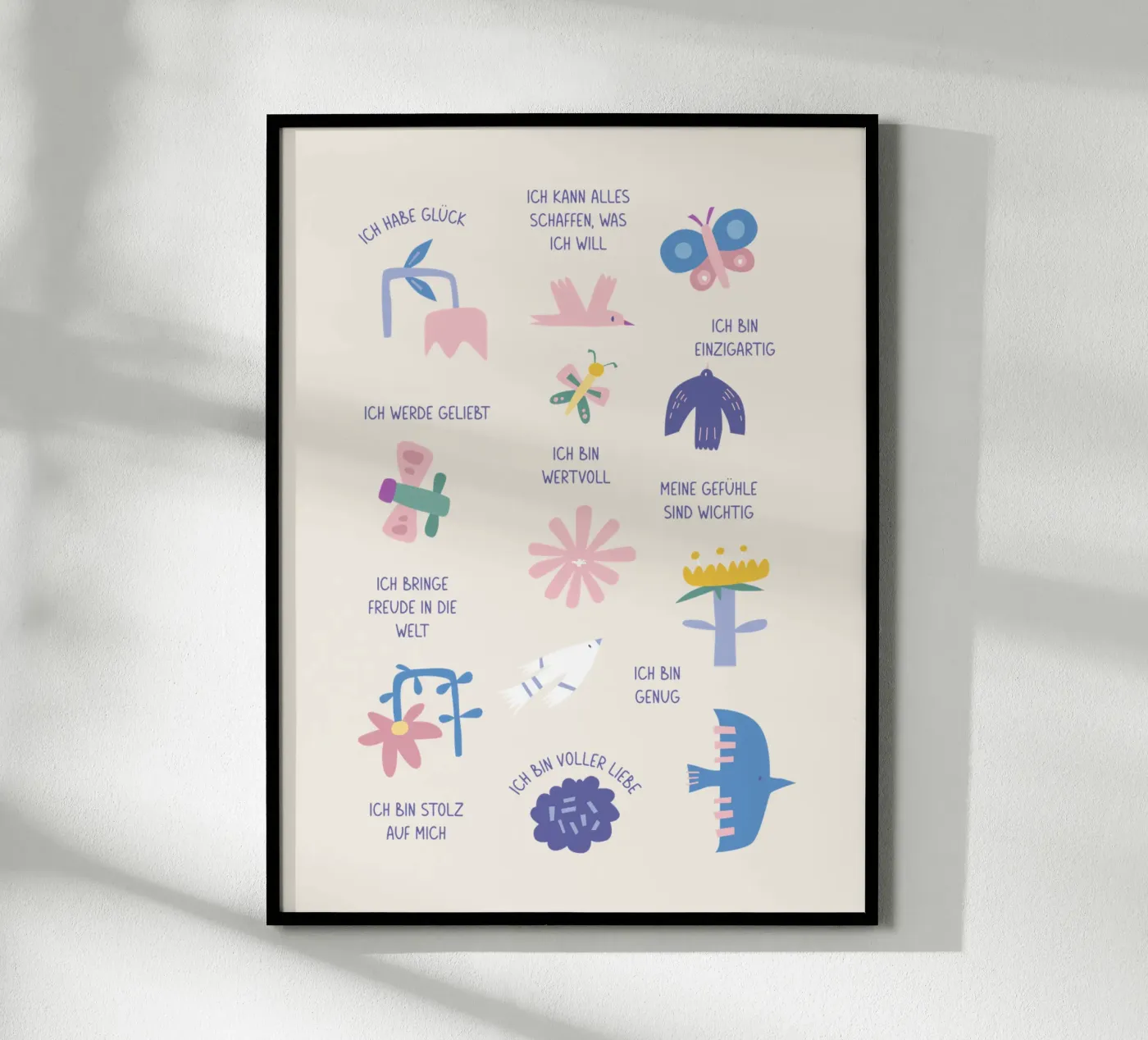 Affirmation · Modern Nature poster da we line studio - art