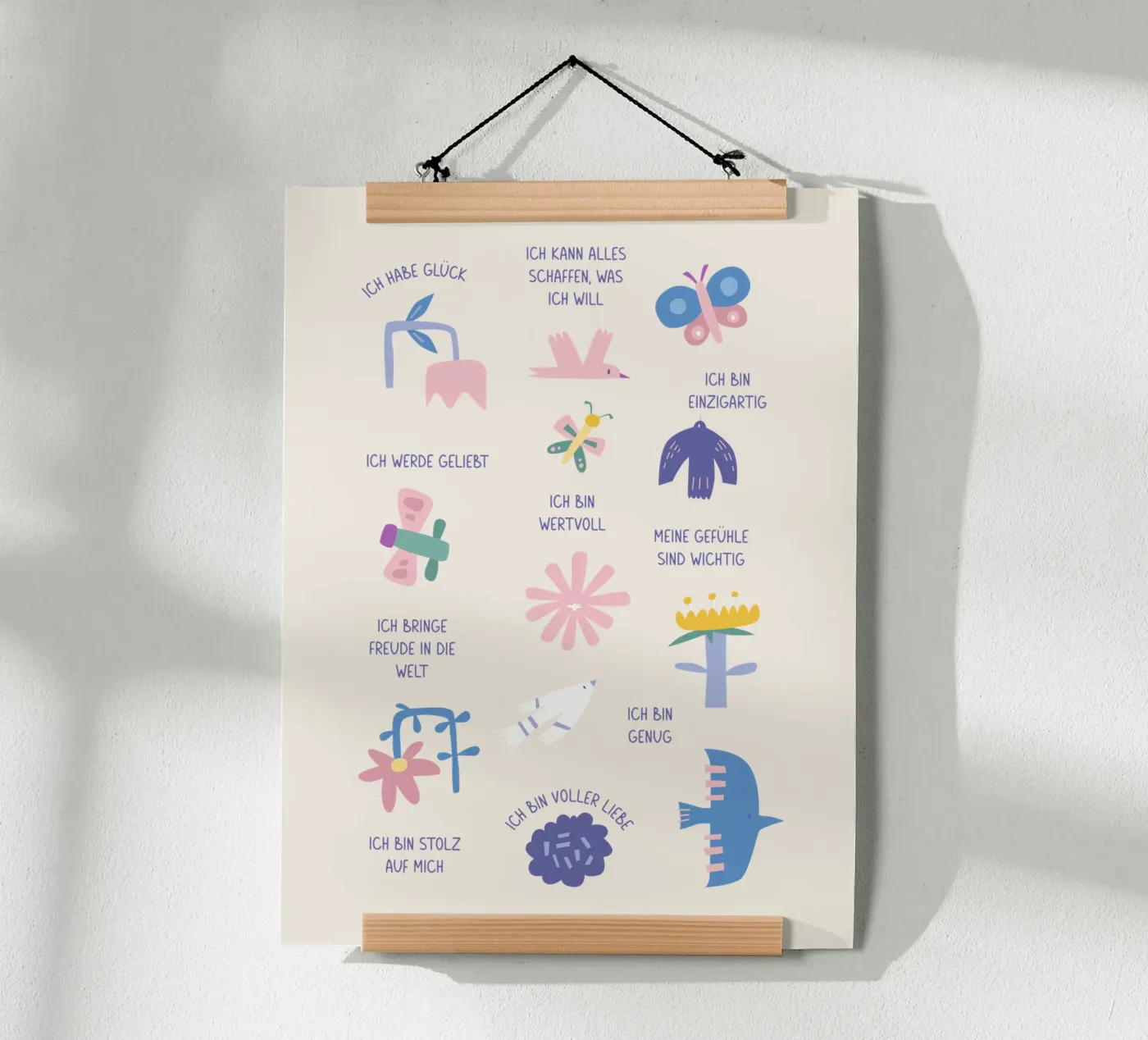 Affirmation · Modern Nature poster da we line studio - art