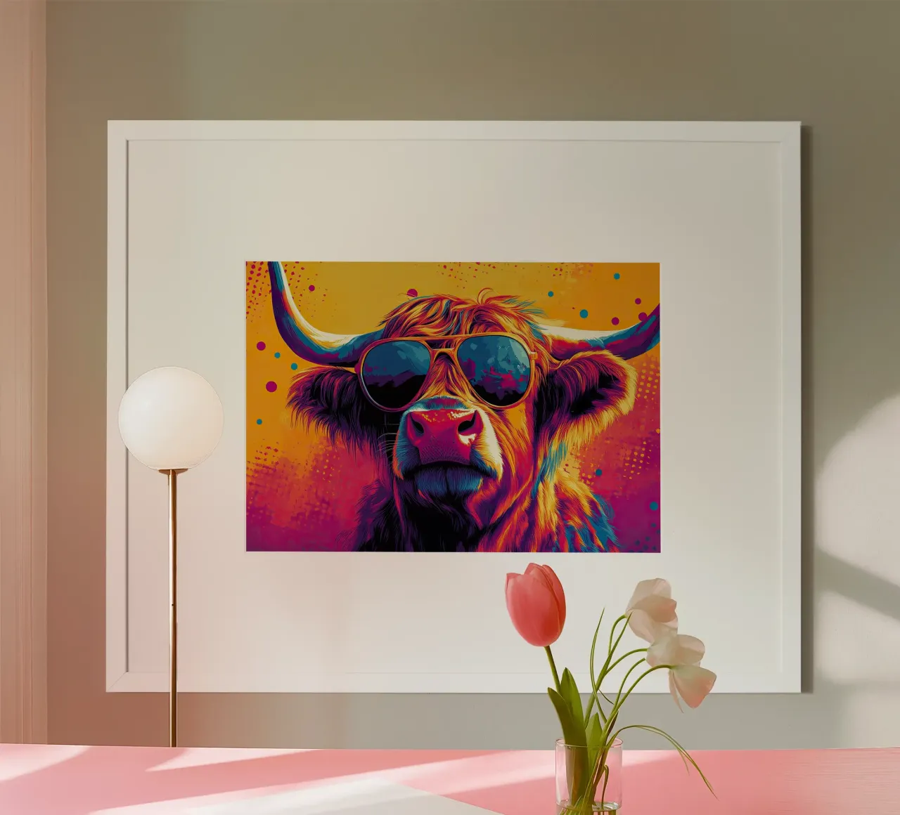Orgoglio selvaggio: la mucca Highland nel suo pieno vigore carta hahnemühle da Nikis Art Studio