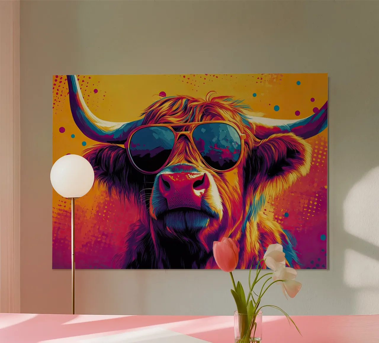 Orgoglio selvaggio: la mucca Highland nel suo pieno vigore carta hahnemühle da Nikis Art Studio