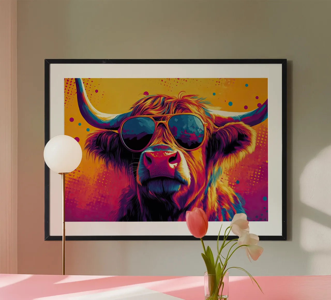 Orgoglio selvaggio: la mucca Highland nel suo pieno vigore carta hahnemühle da Nikis Art Studio