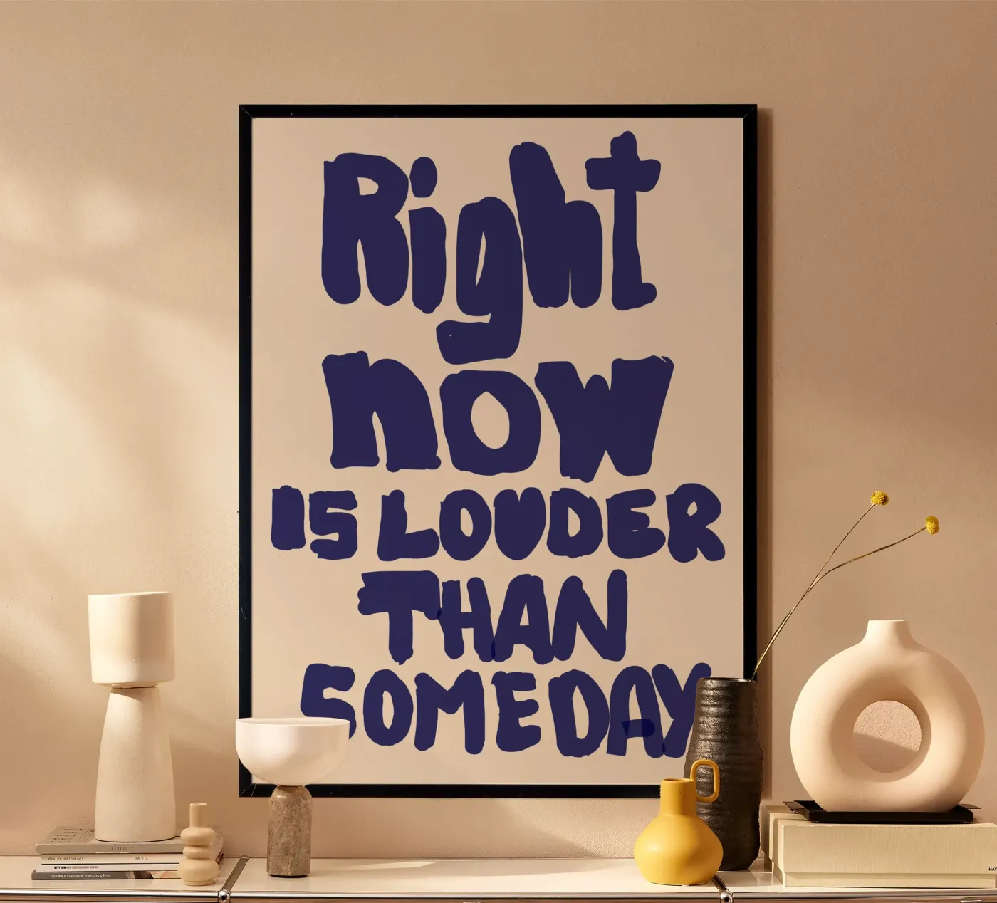 Right Now poster by PurePeachCleanLine