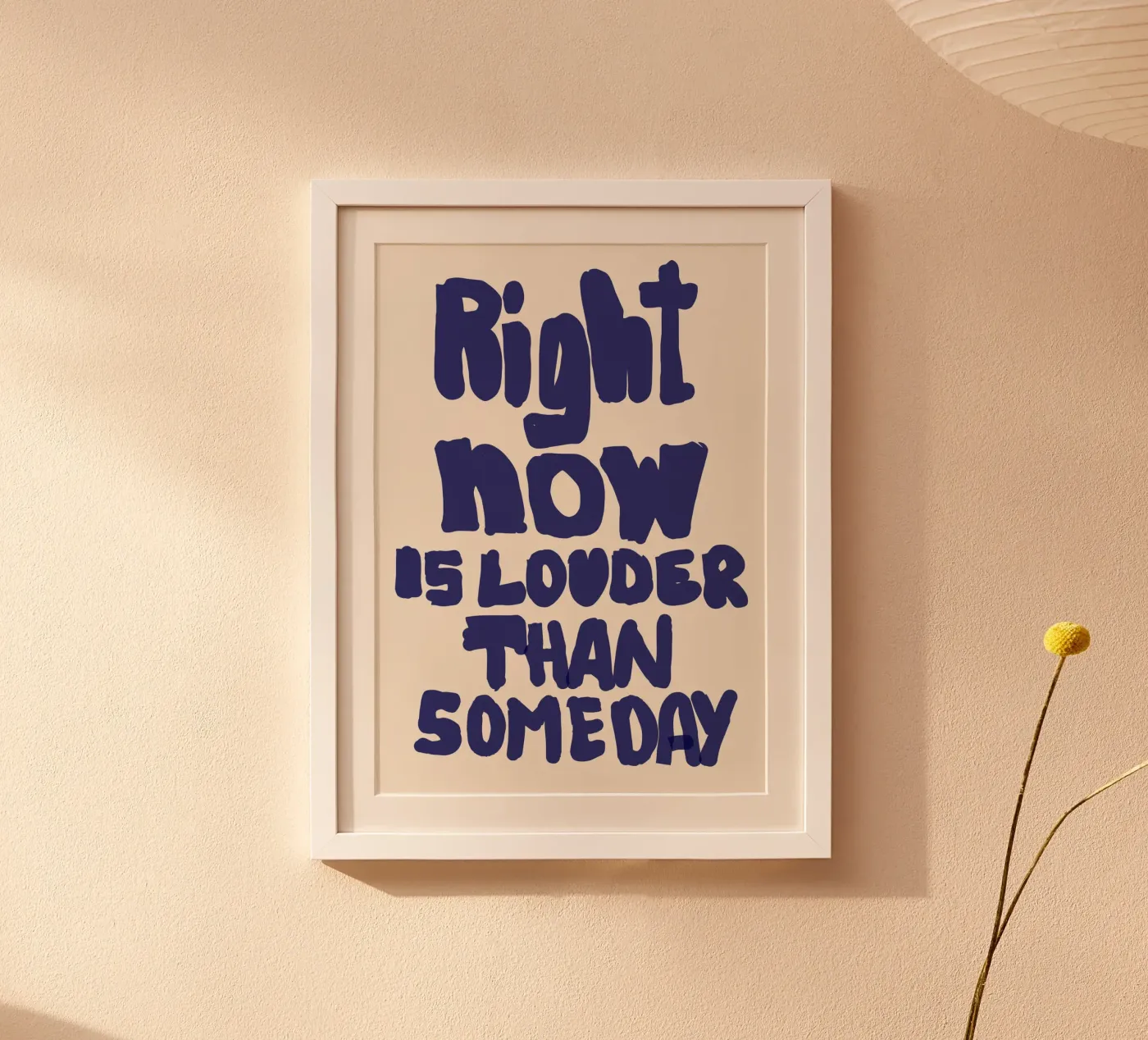 Right Now poster by PurePeachCleanLine