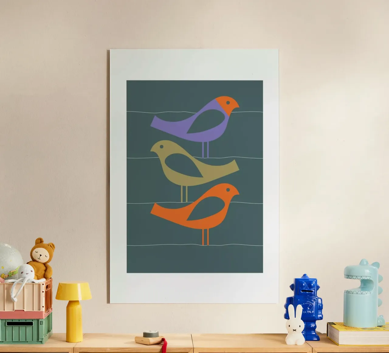 Three Scandi Birds 2 plexiglass da Visual Philosophy