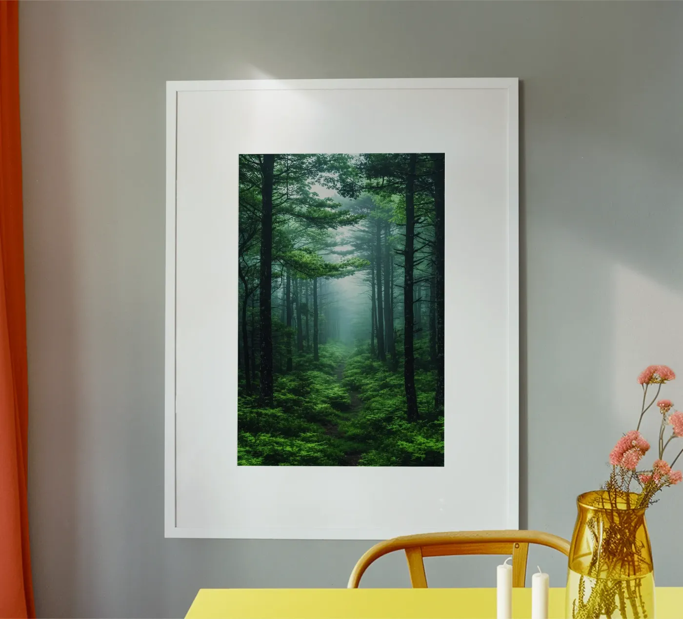Foresta nebbiosa poster da Elinarts