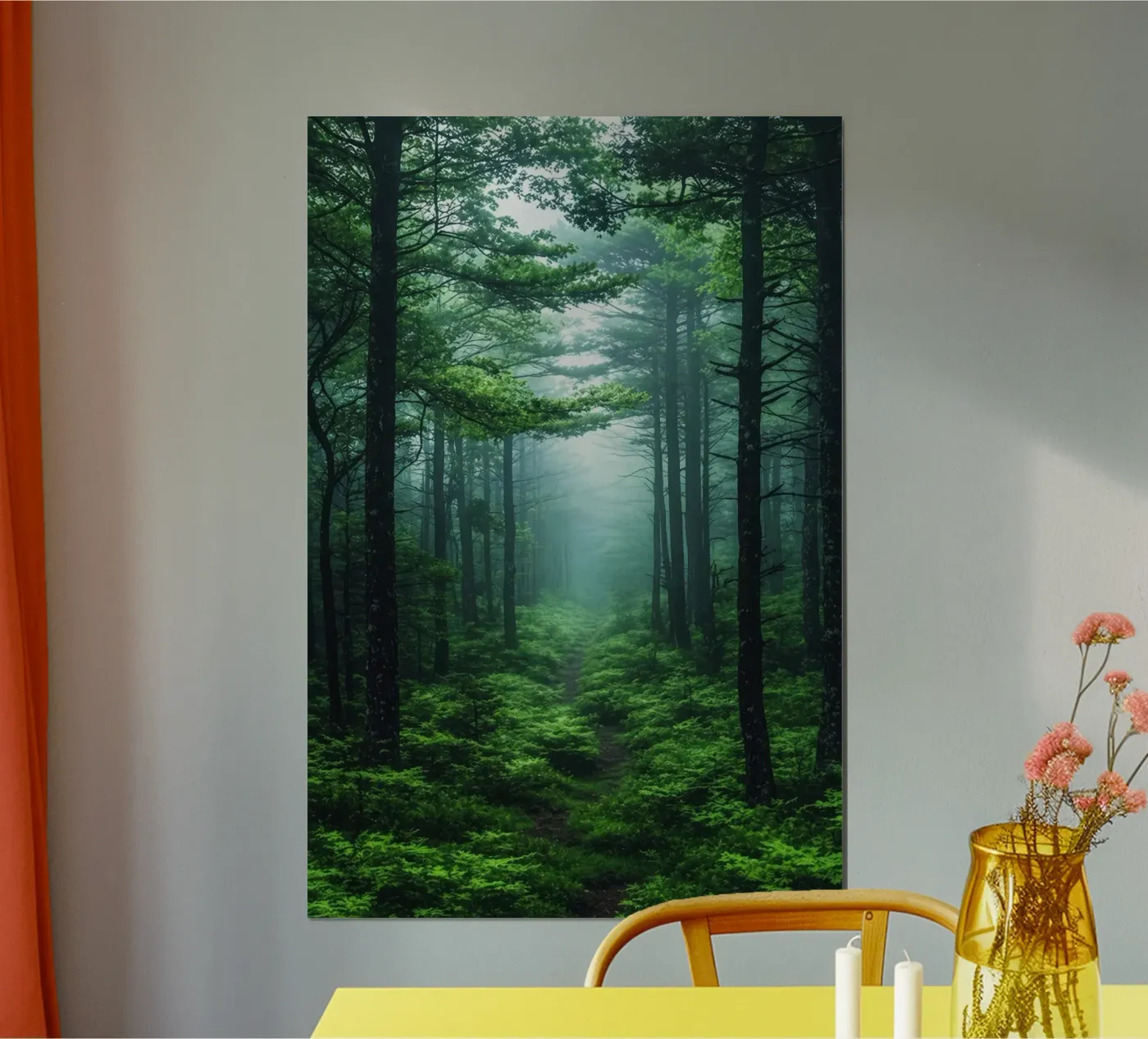 Foresta nebbiosa poster da Elinarts