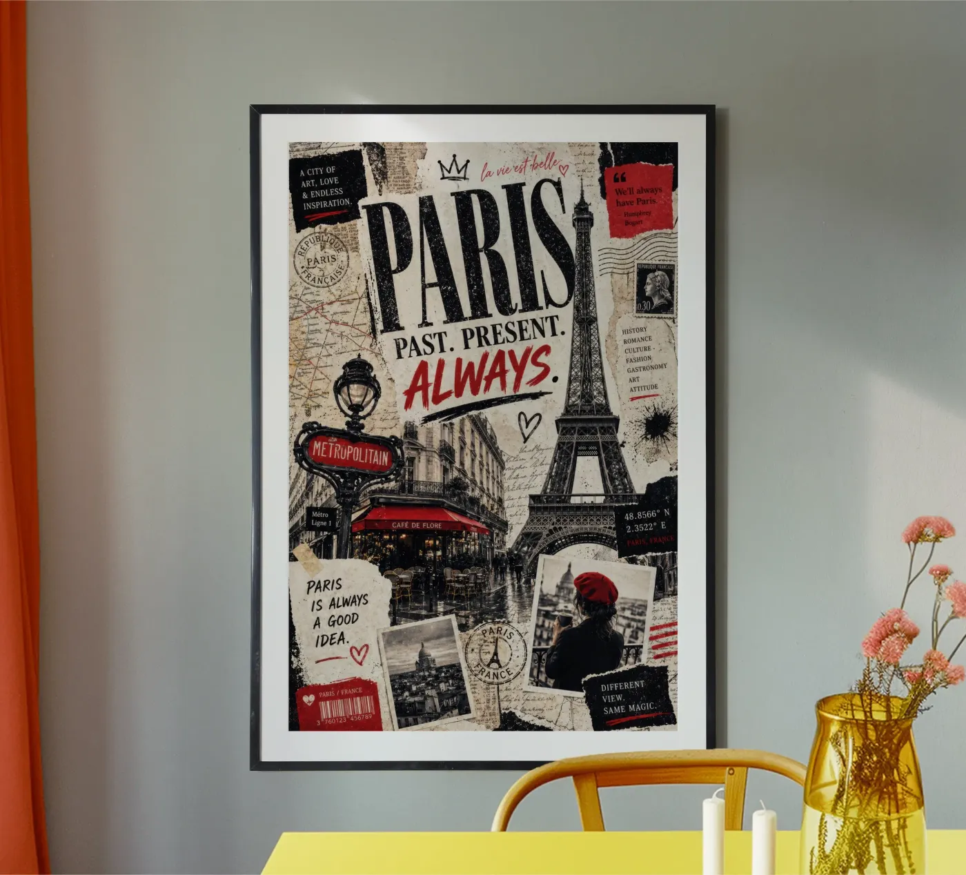 Immer Paris Poster von Elinarts