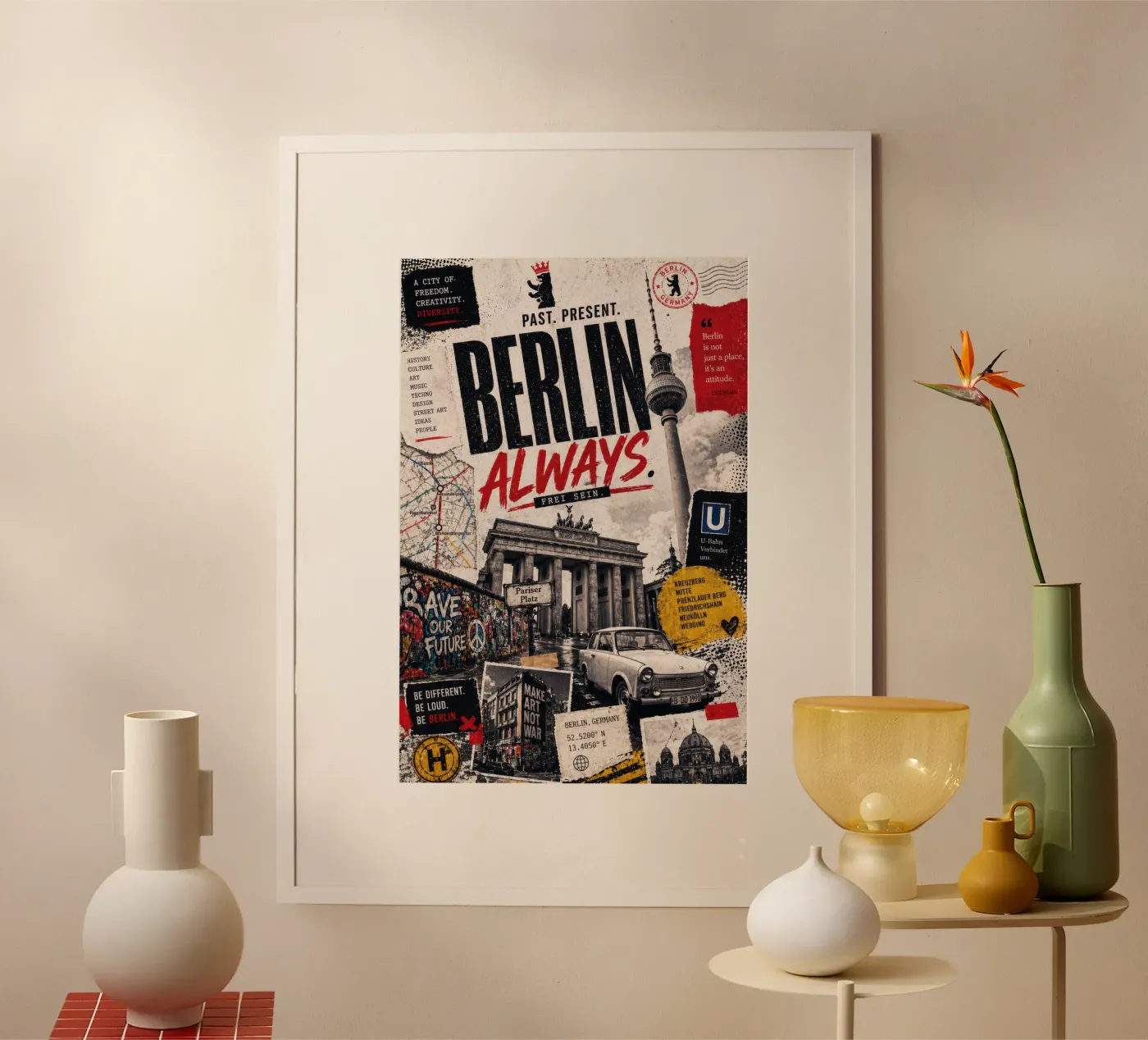 Immer Berlin Poster von Elinarts