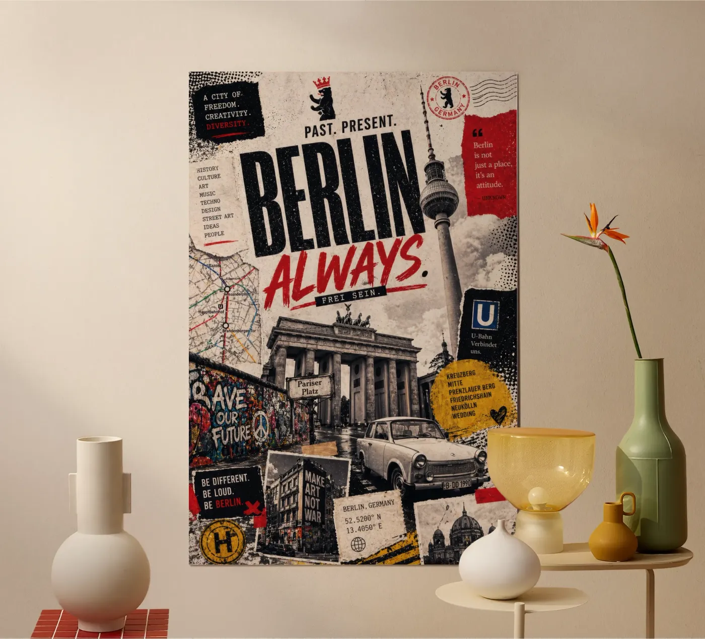 Immer Berlin Poster von Elinarts