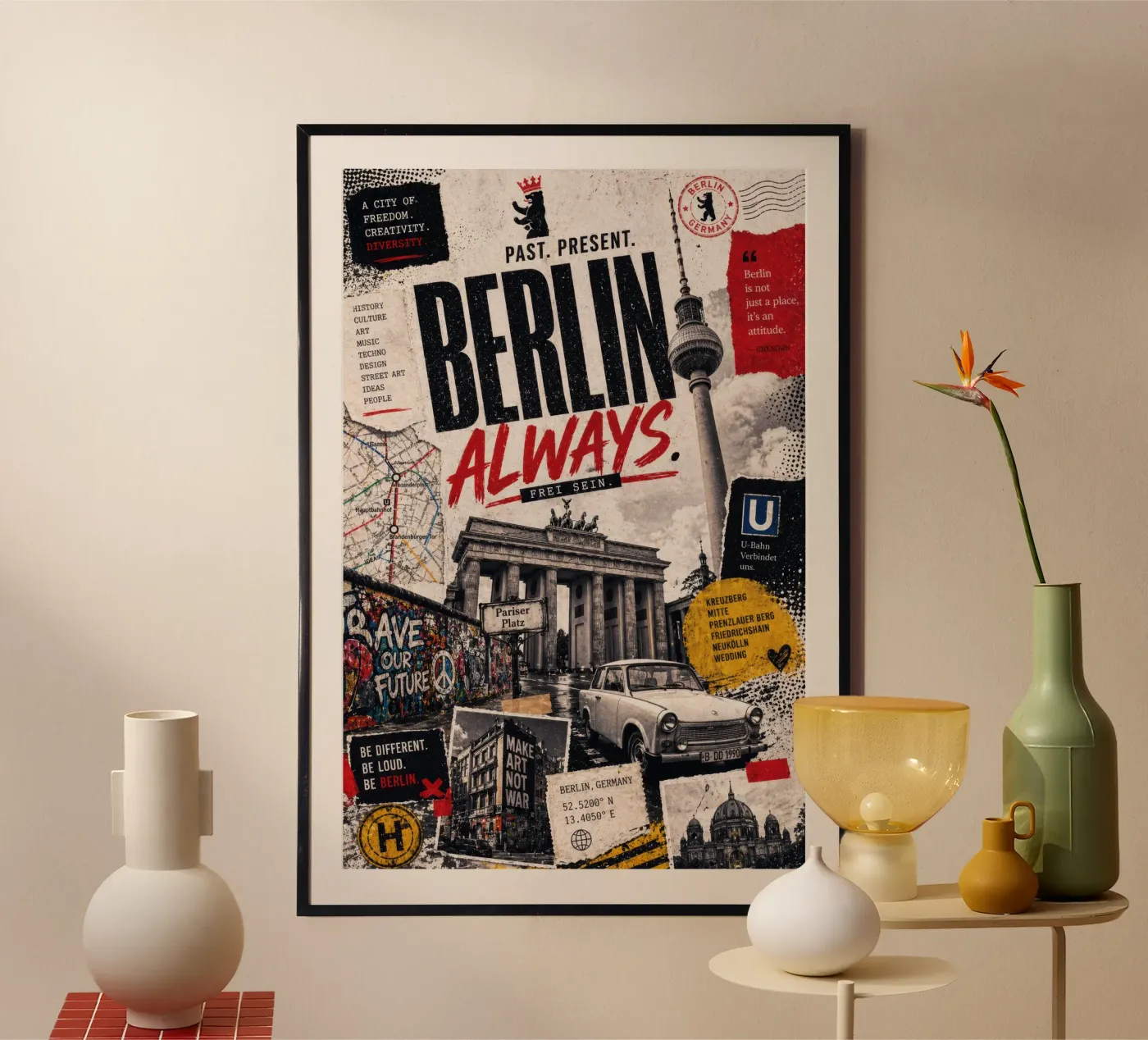 Immer Berlin Poster von Elinarts