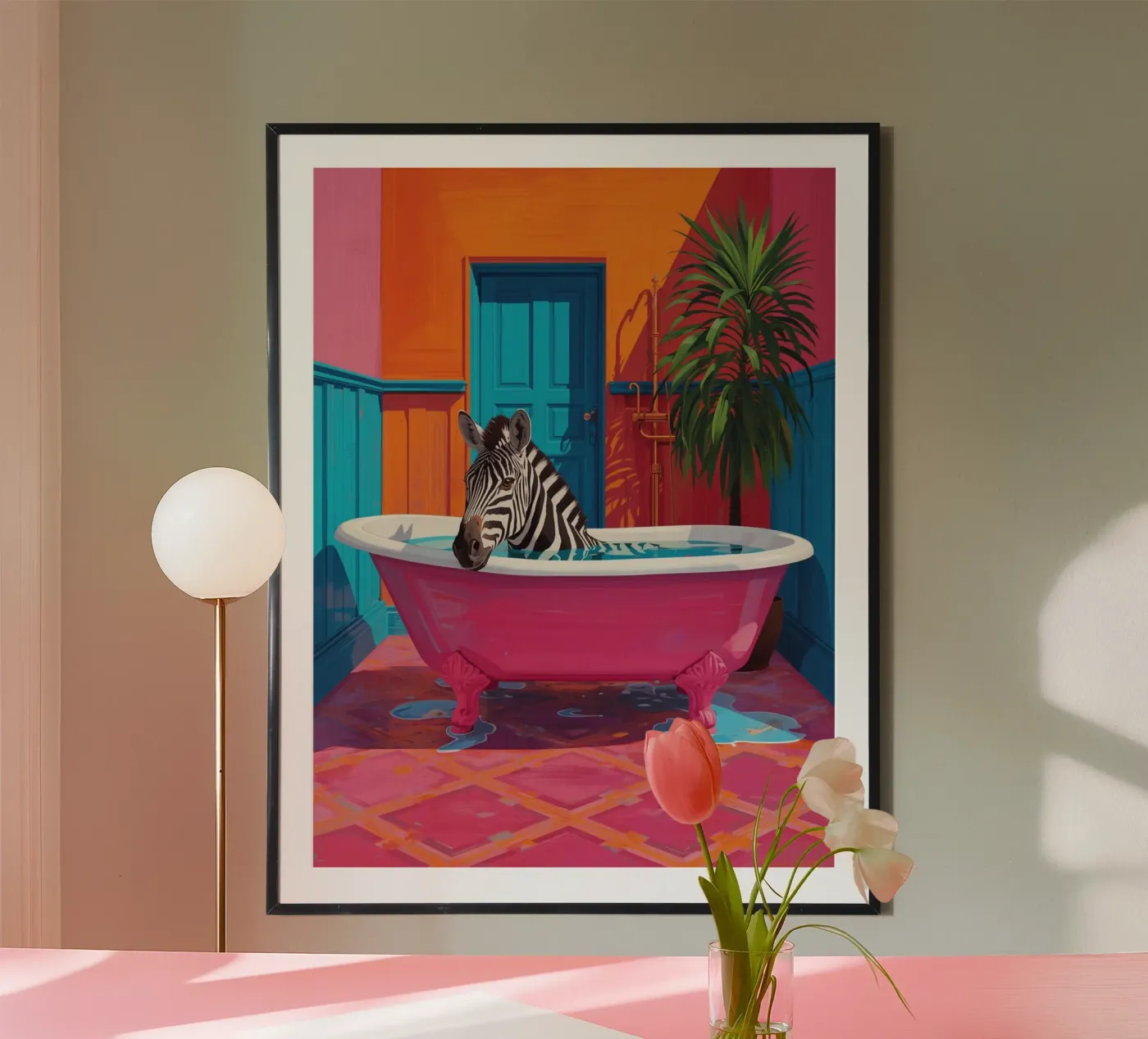 Zebra relax poster da kat