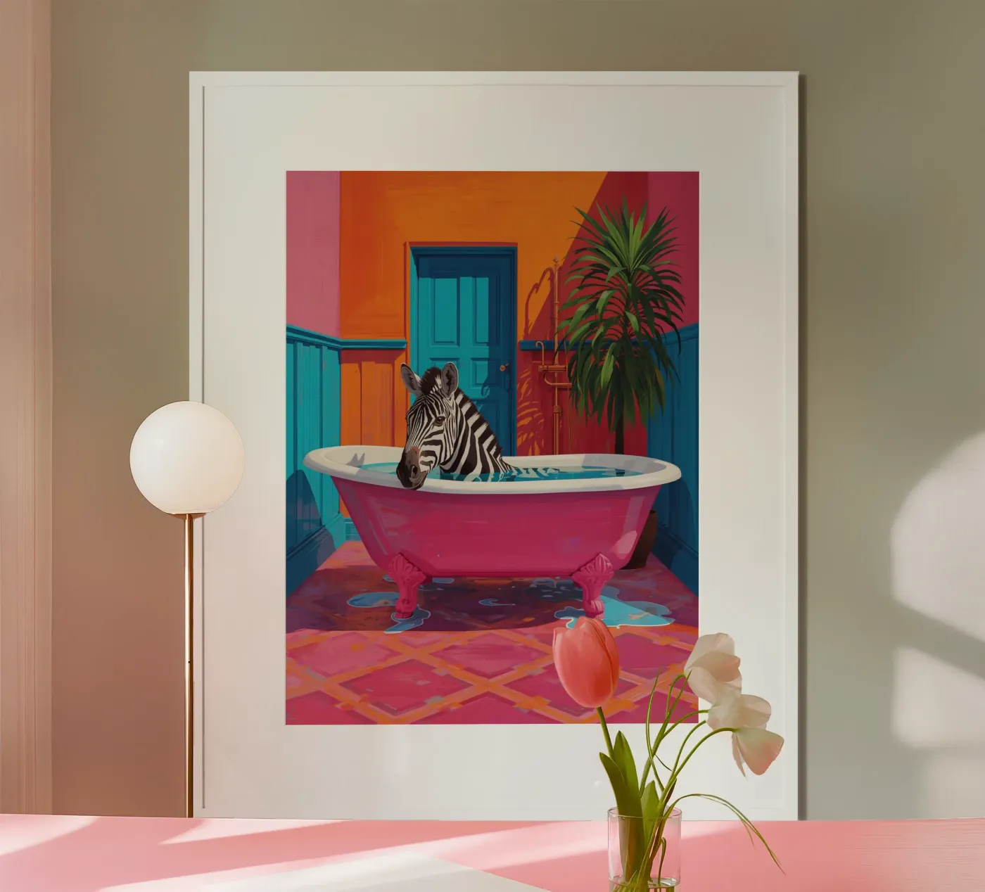 Zebra relax poster da kat