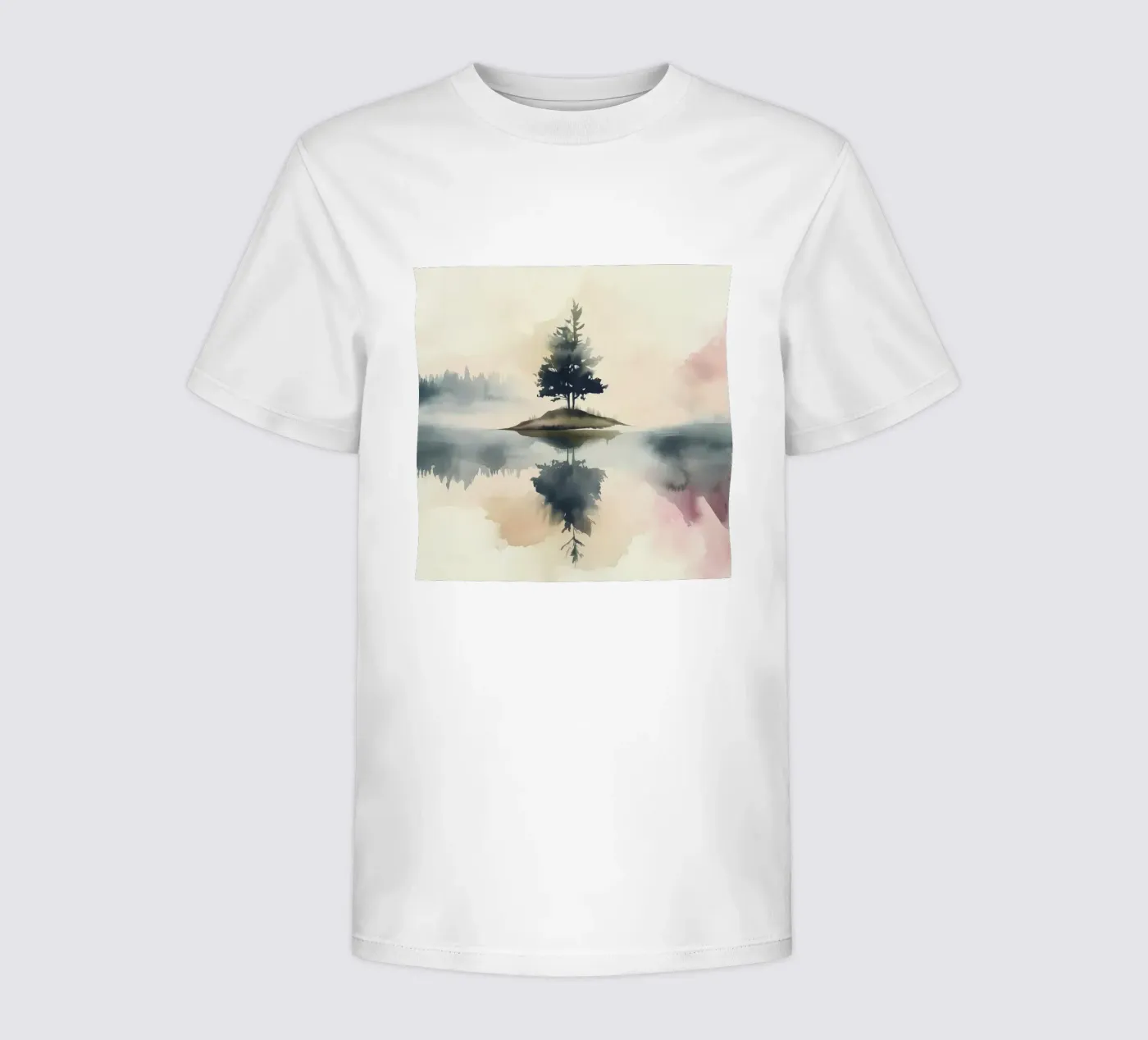 Pine Lake Reflection kinder t-shirt van Hazia