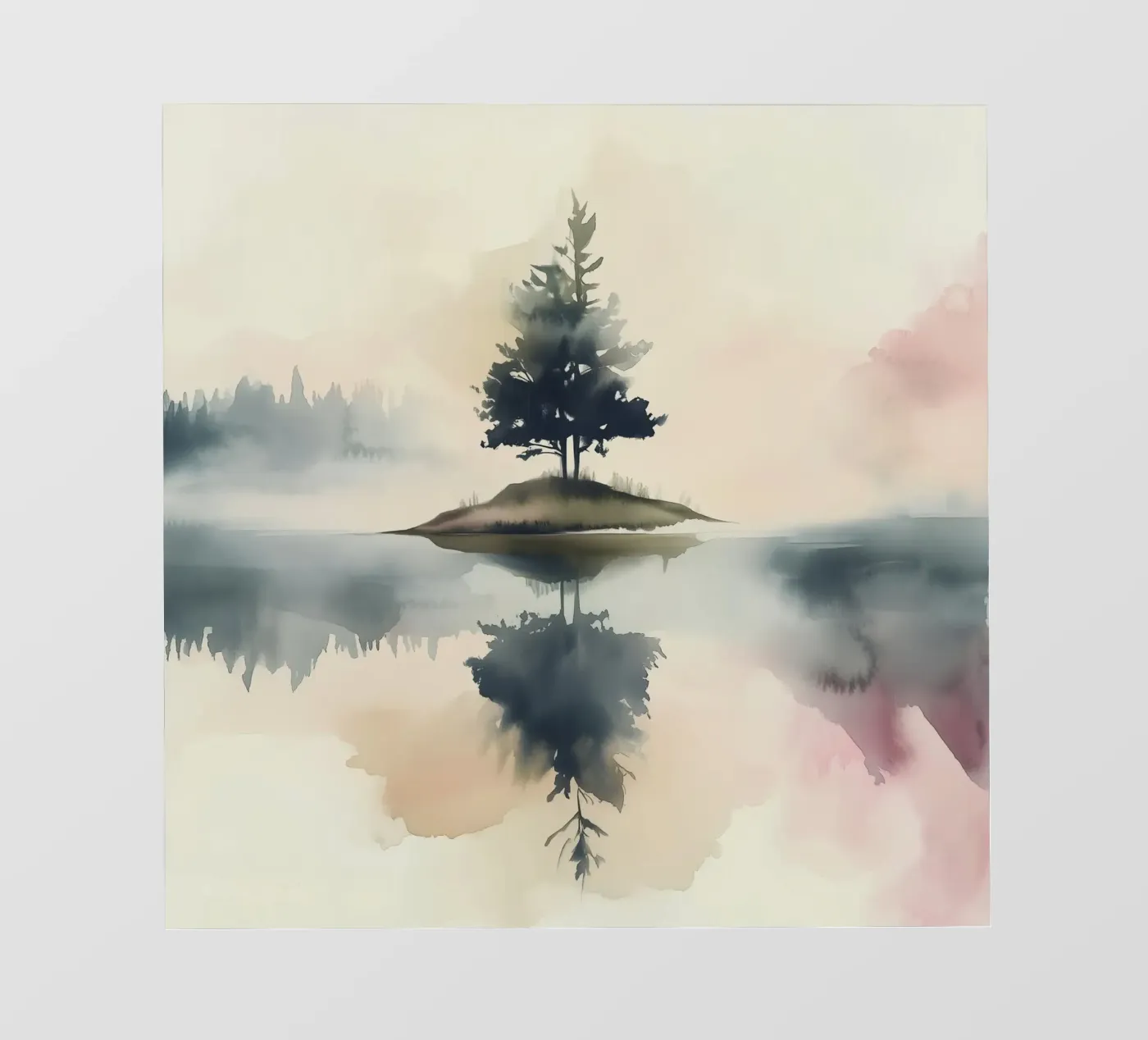 Pine Lake Reflection backlit folie van Hazia