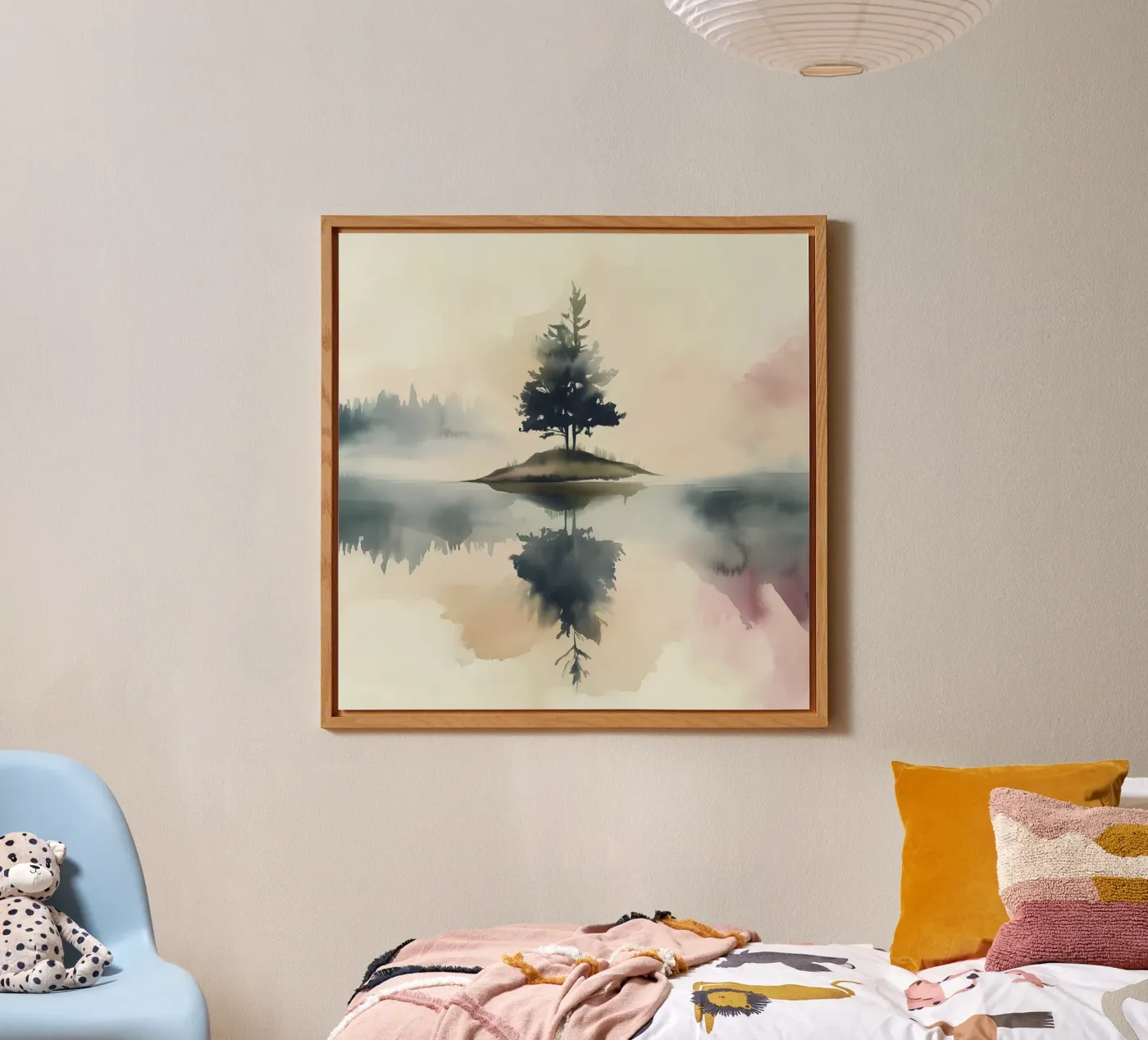 Pine Lake Reflection forex-plaat van Hazia