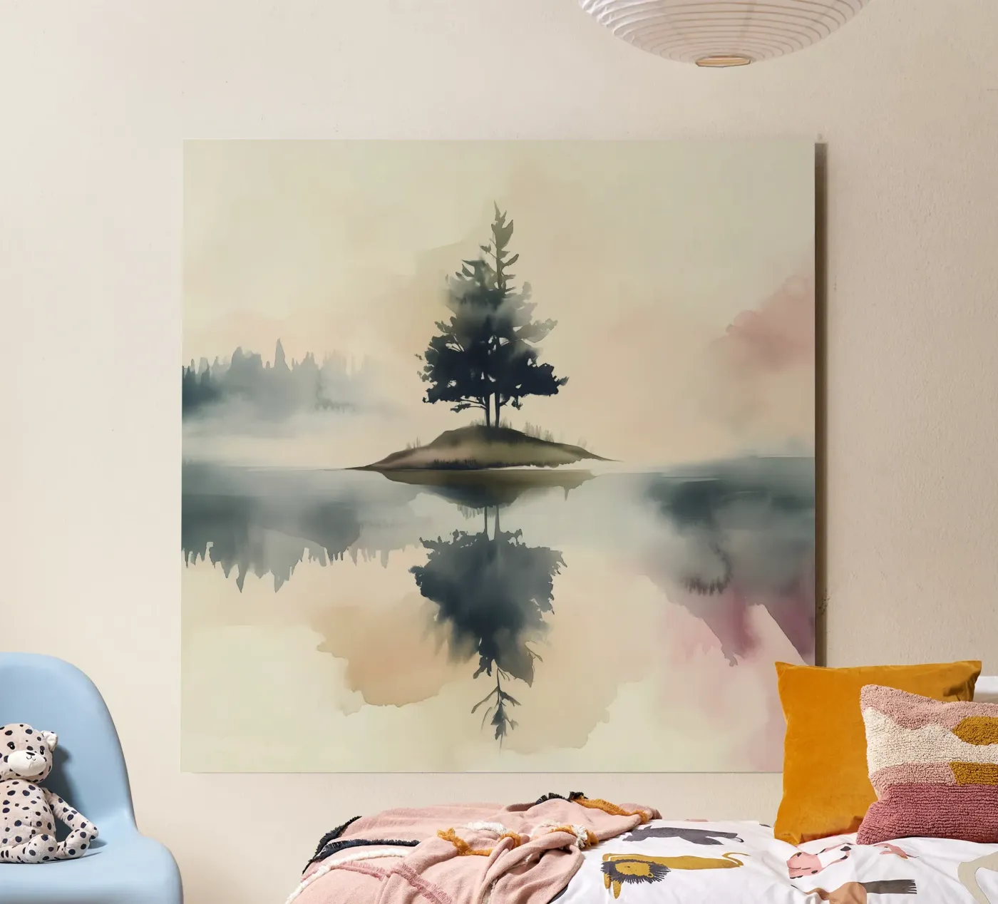Pine Lake Reflection alluminio dibond da Hazia