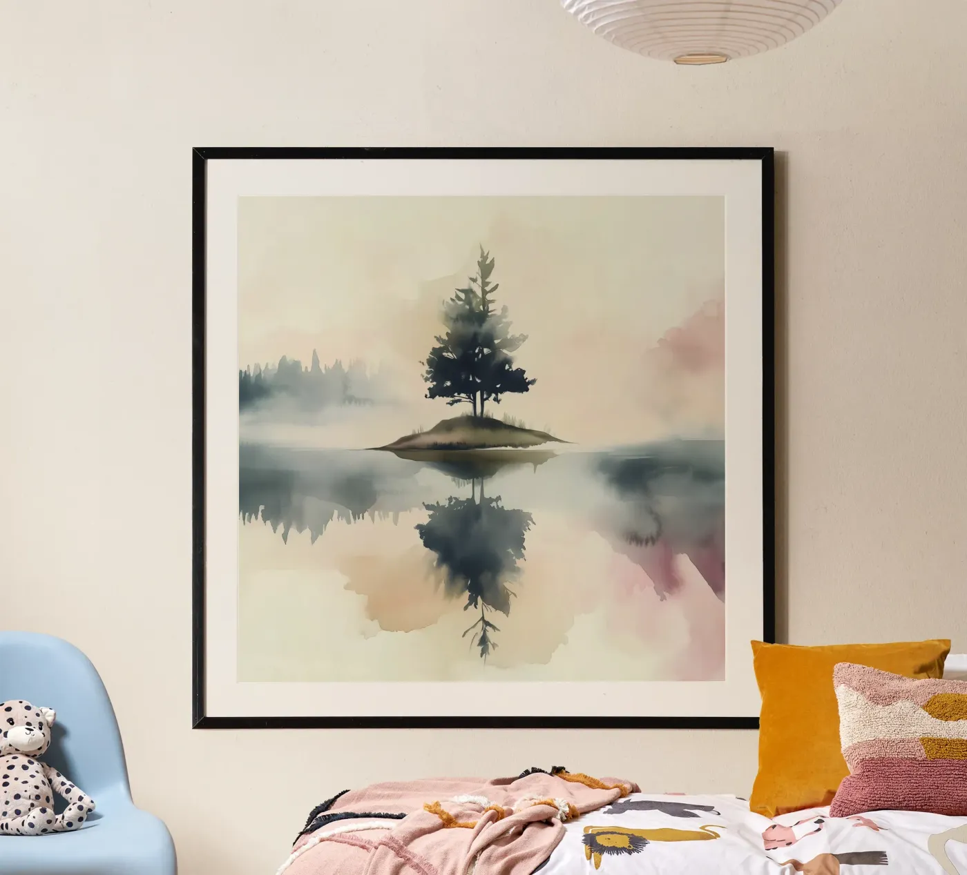 Pine Lake Reflection poster van Hazia