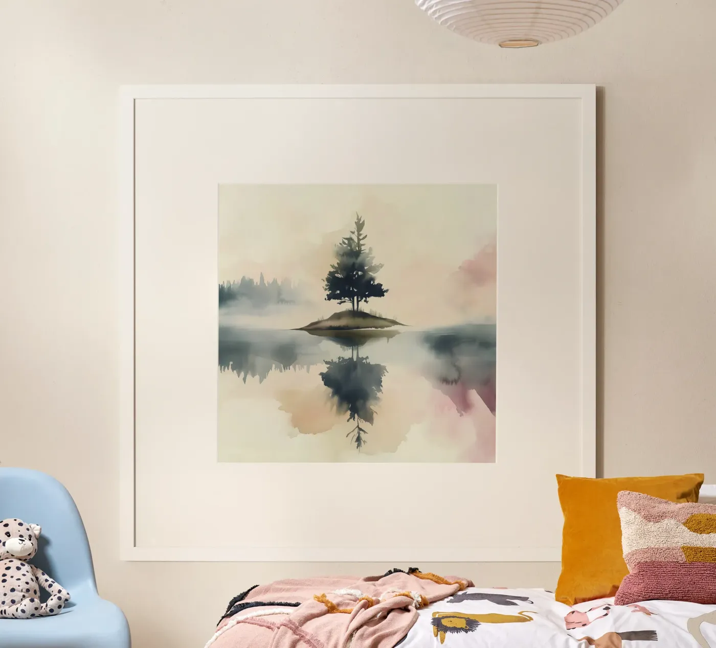 Pine Lake Reflection poster van Hazia