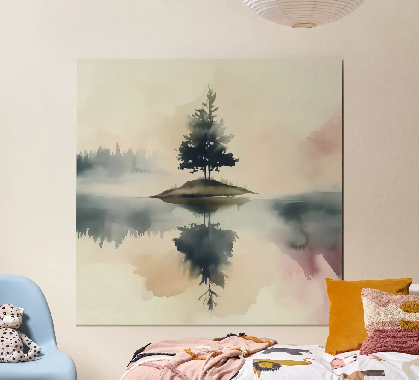 Pine Lake Reflection poster van Hazia
