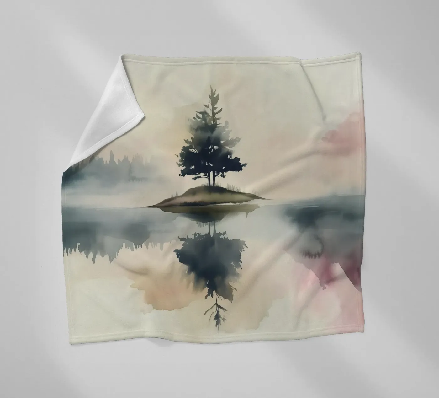 Pine Lake Reflection coperta in pile da Hazia