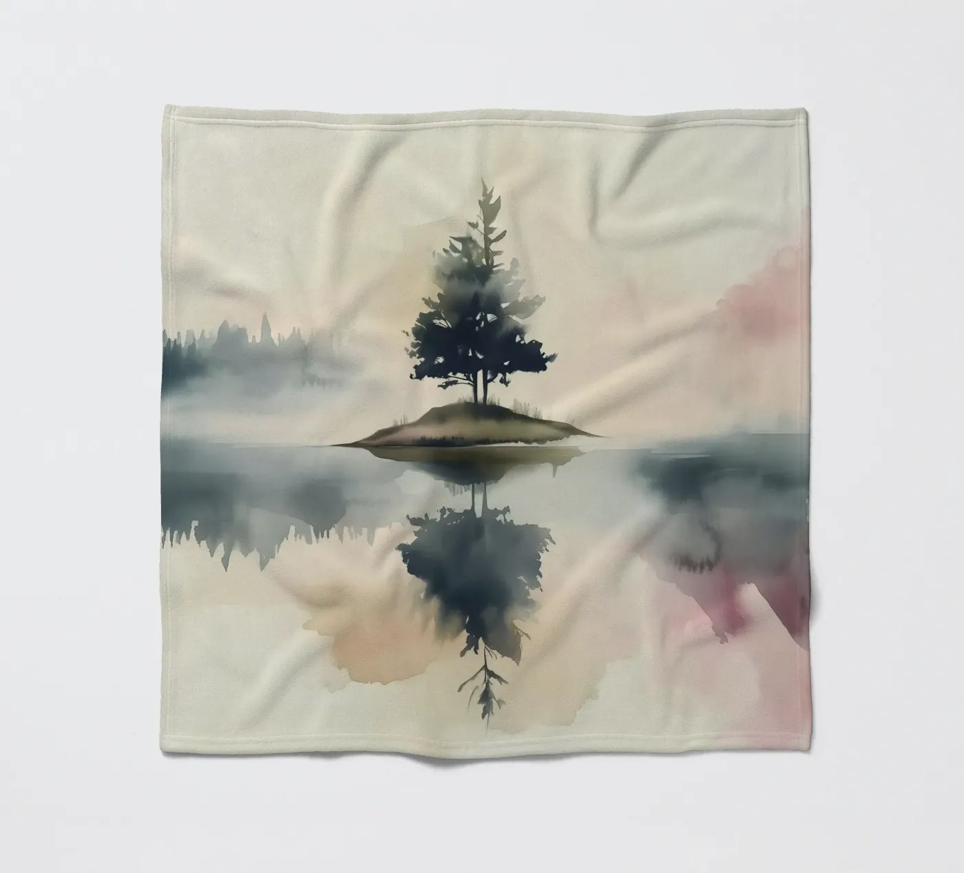 Pine Lake Reflection coperta in pile da Hazia