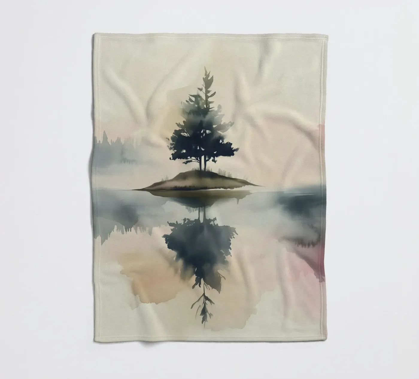 Pine Lake Reflection coperta in pile da Hazia