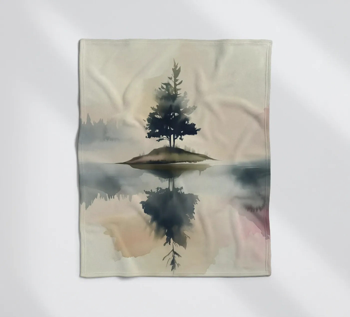 Pine Lake Reflection coperta in pile da Hazia