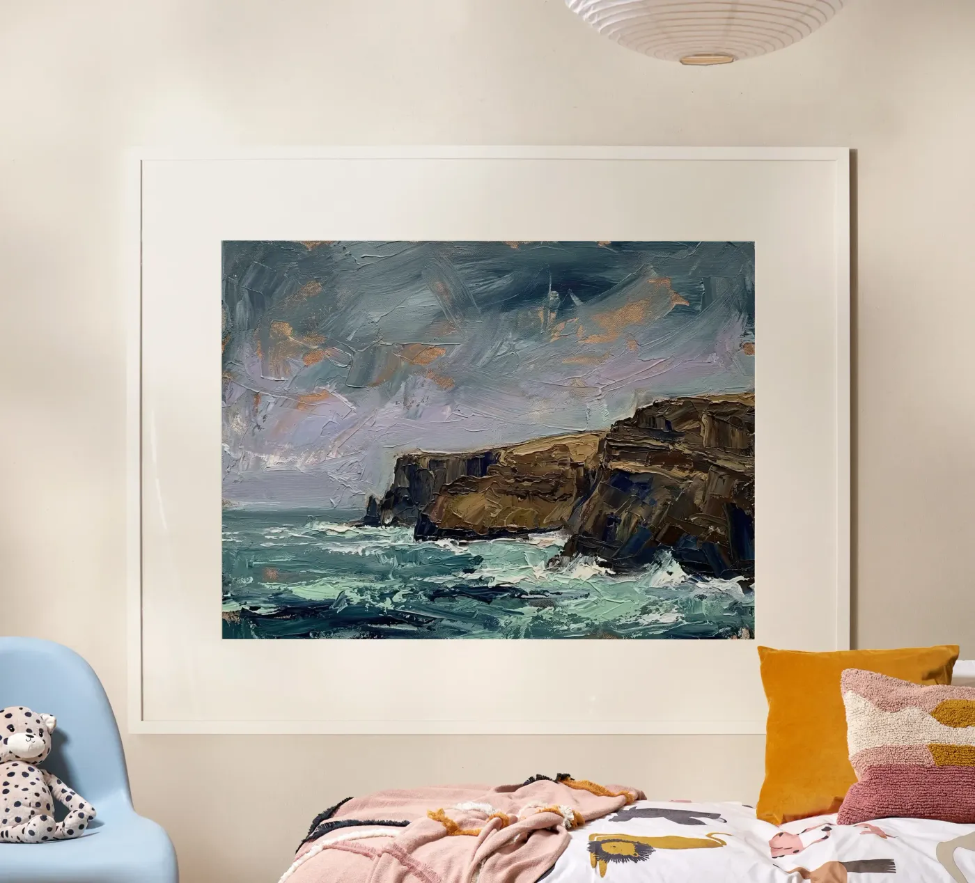 Brooding Coastal Tempest poster by Moonless Aurora