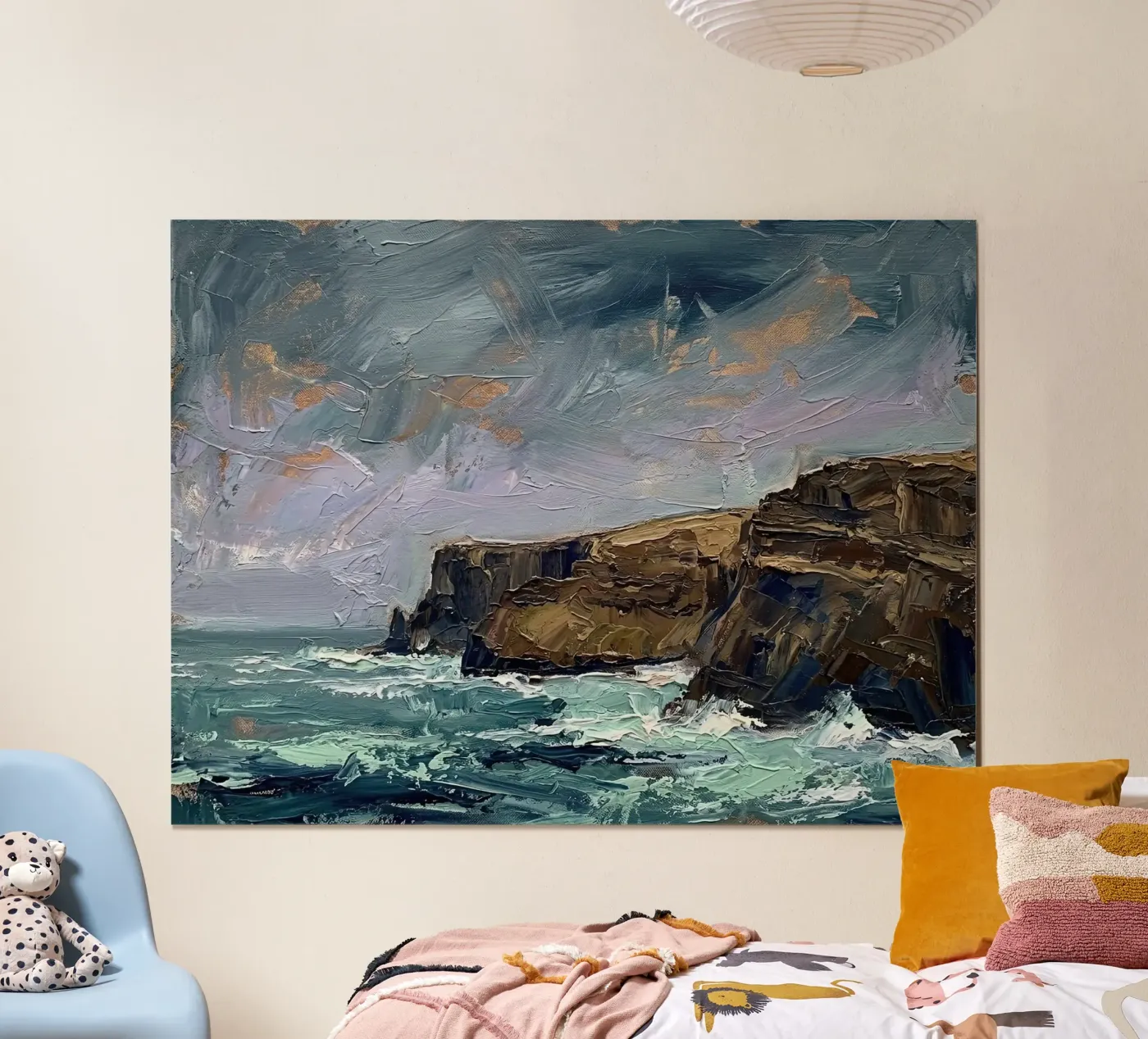 Brooding Coastal Tempest poster by Moonless Aurora