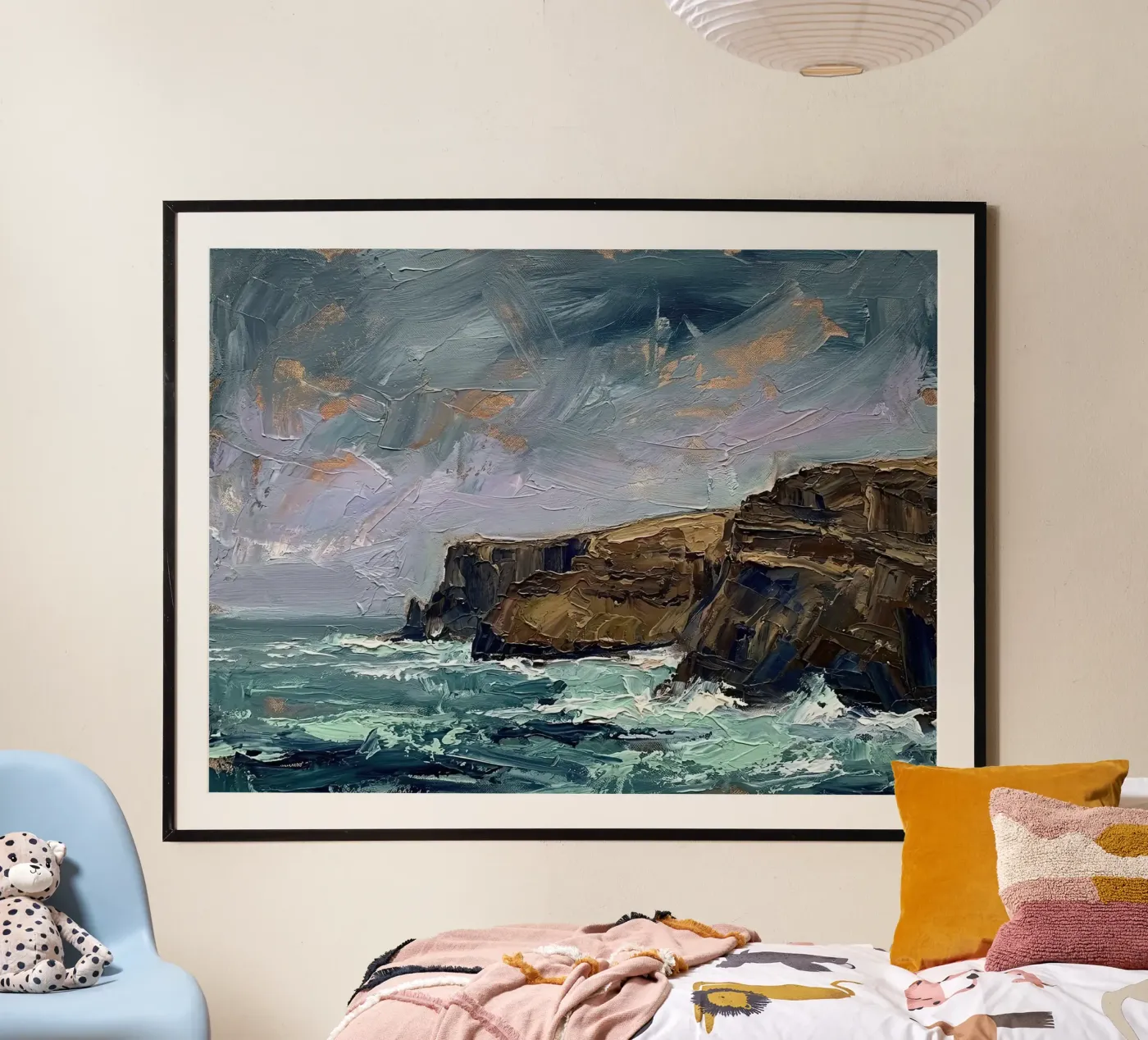 Brooding Coastal Tempest poster by Moonless Aurora