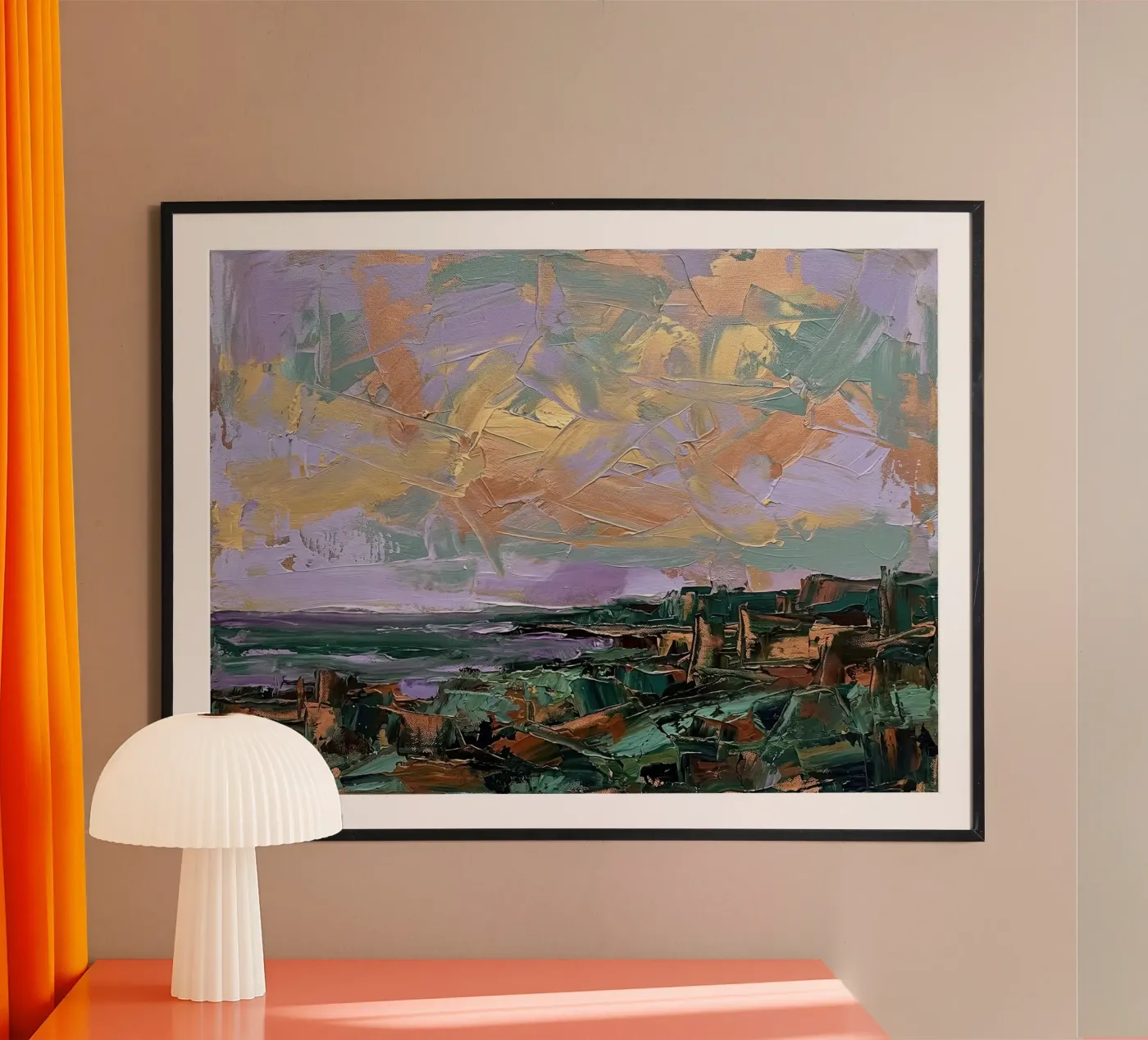 Orizzonte viola con texture poster da Moonless Aurora