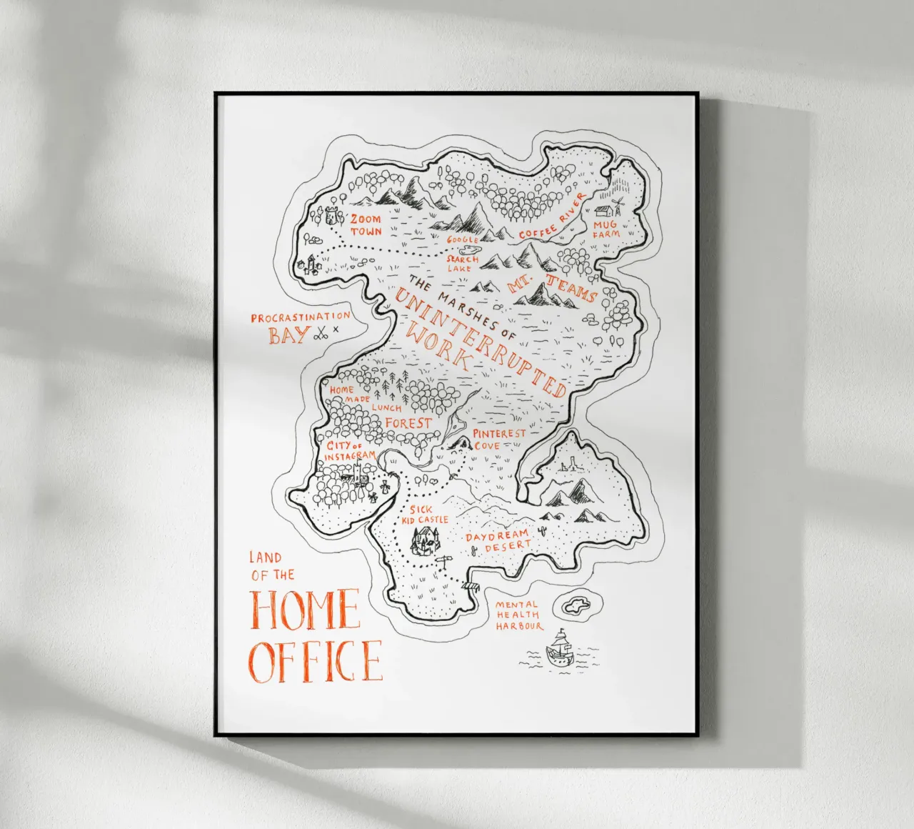 Fantasy Map "Home Office" plexiglass da sonst_noch_was